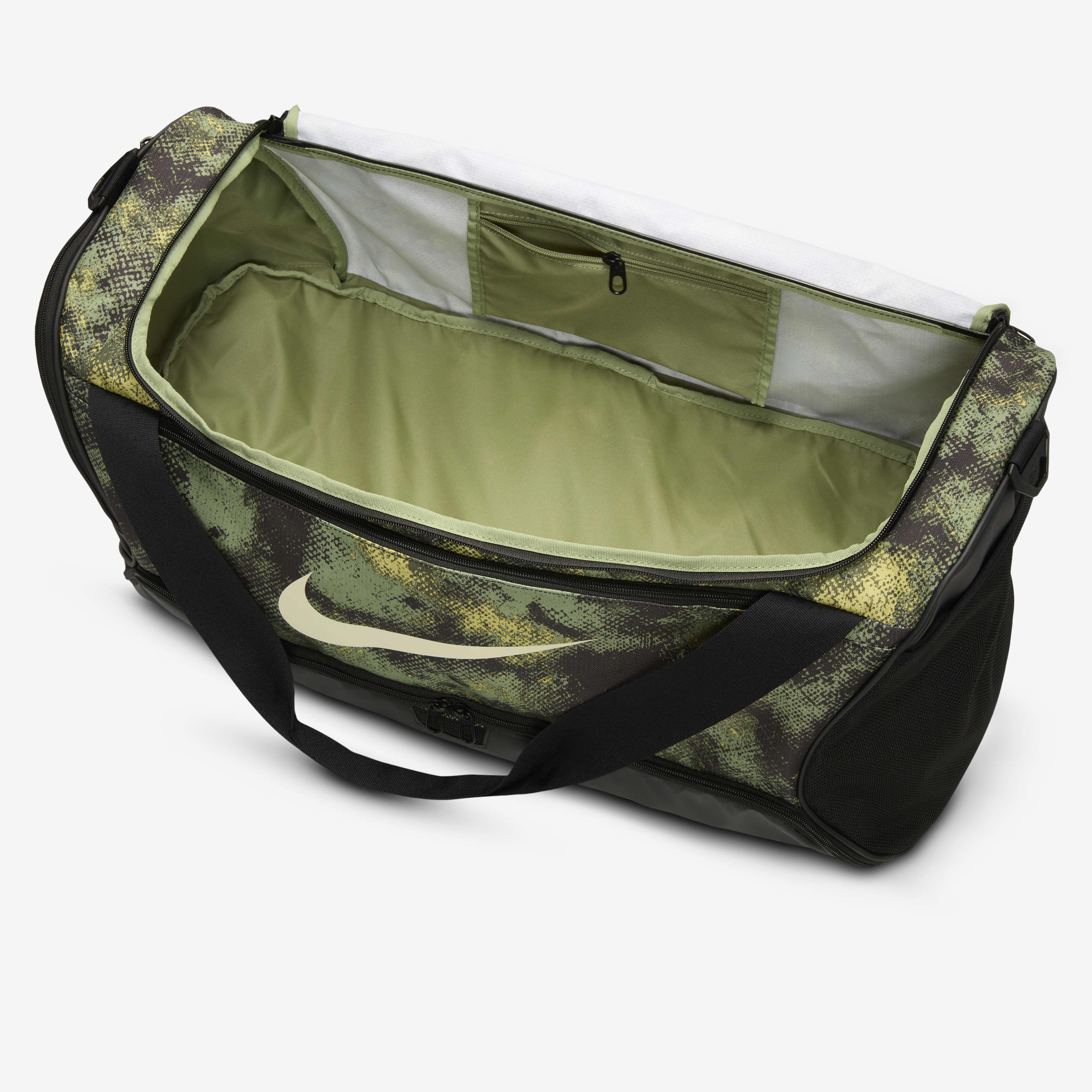 Buy Nike Brasilia Duffel Bag Medium 60L Oil Green Black Coconut Milk Nike Saudi Official
