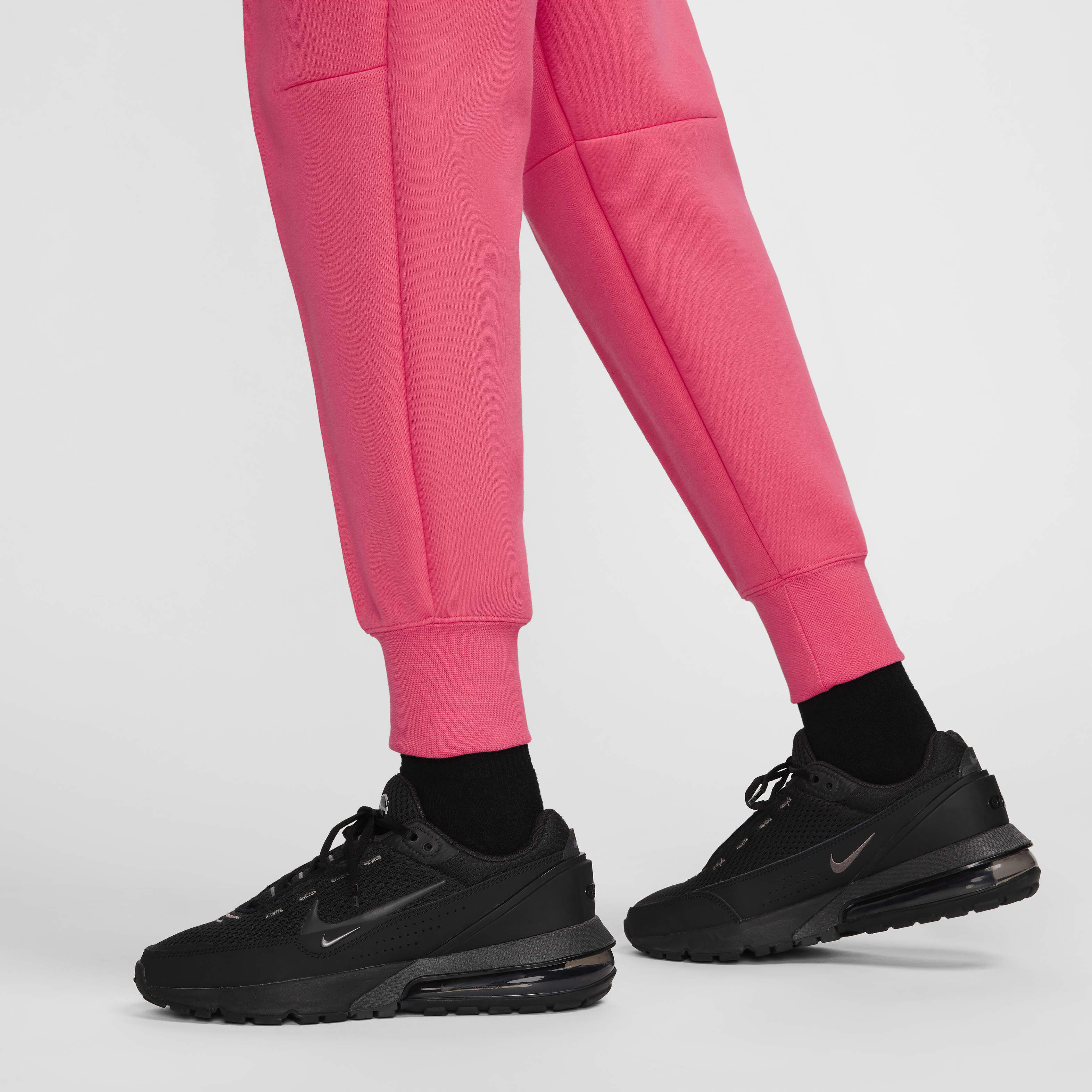 Buy Nike Sportswear Tech Fleece Women s Mid Rise Joggers Aster Pink Black Nike Saudi Official