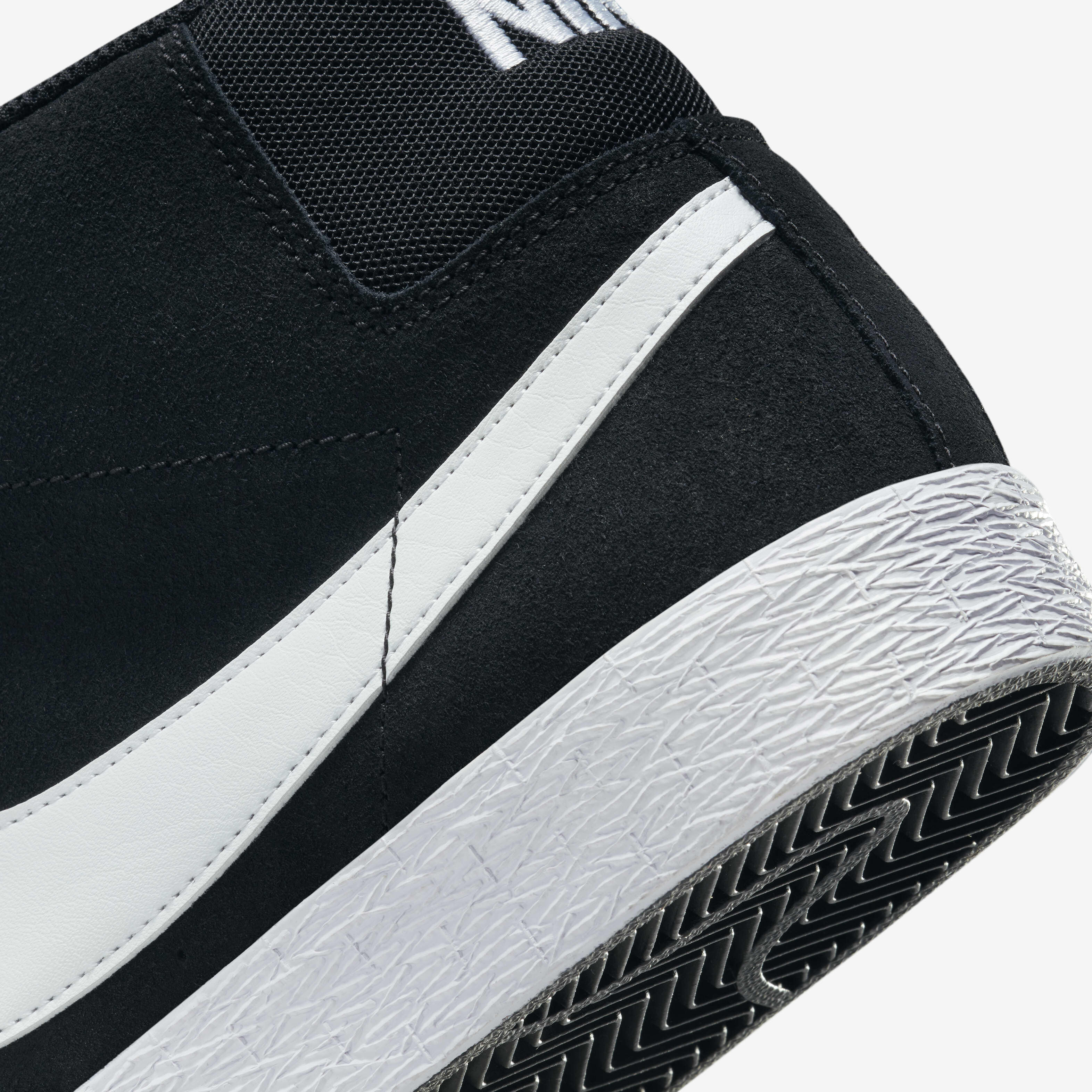 Buy Nike SB Zoom Blazer Mid Skate Shoes - Black/White/White