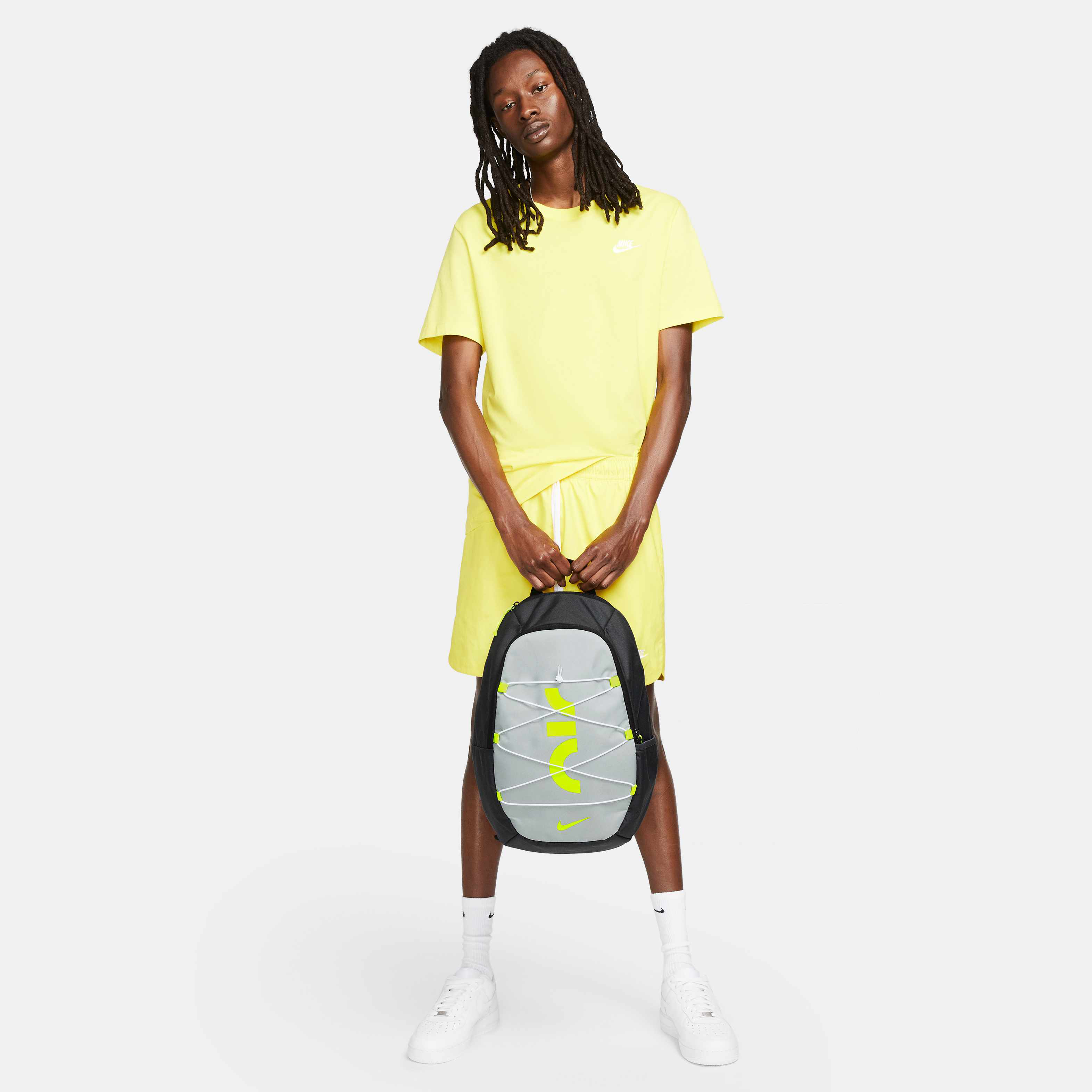 Buy Nike Air Backpack (21L) - Anthracite/Wolf Grey/Volt @ Nike Saudi