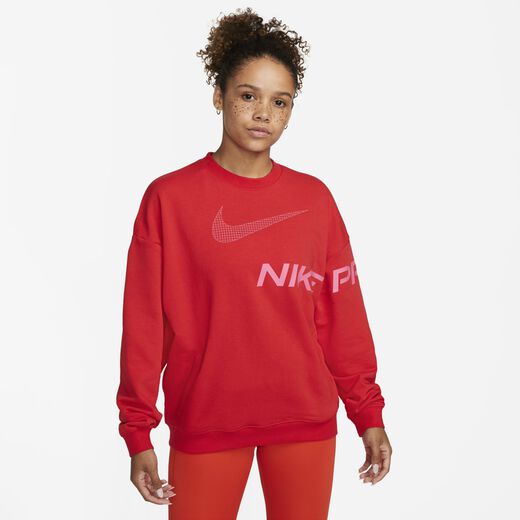 Training & Gym Hoodies & Sweatshirts-Nike, Nike Dri-FIT Get Fit, Women's French Terry Graphic Crew-Neck Sweatshirt