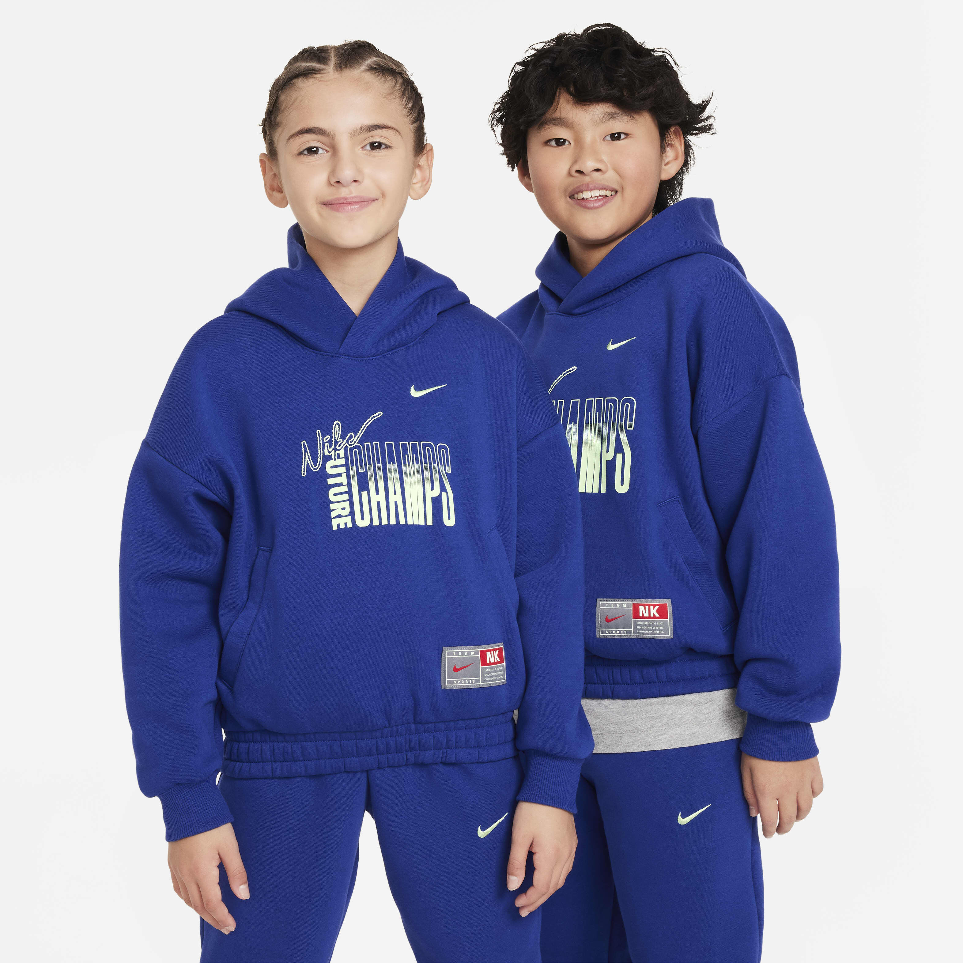 Buy Nike Culture of Basketball Older Kids' Pullover Fleece Hoodie - Deep  Royal Blue/Vapour Green | Nike Saudi Official
