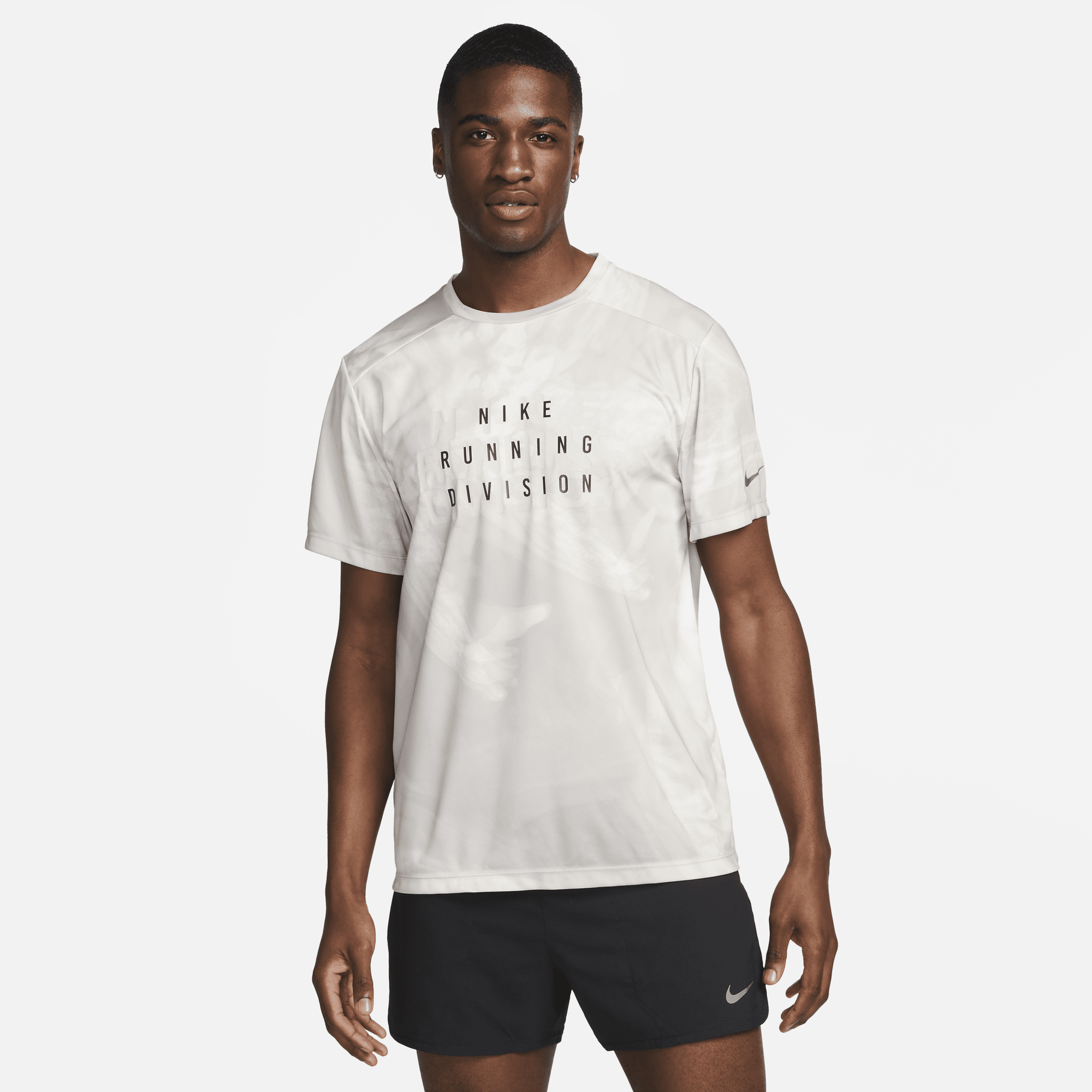 White nike running sales top