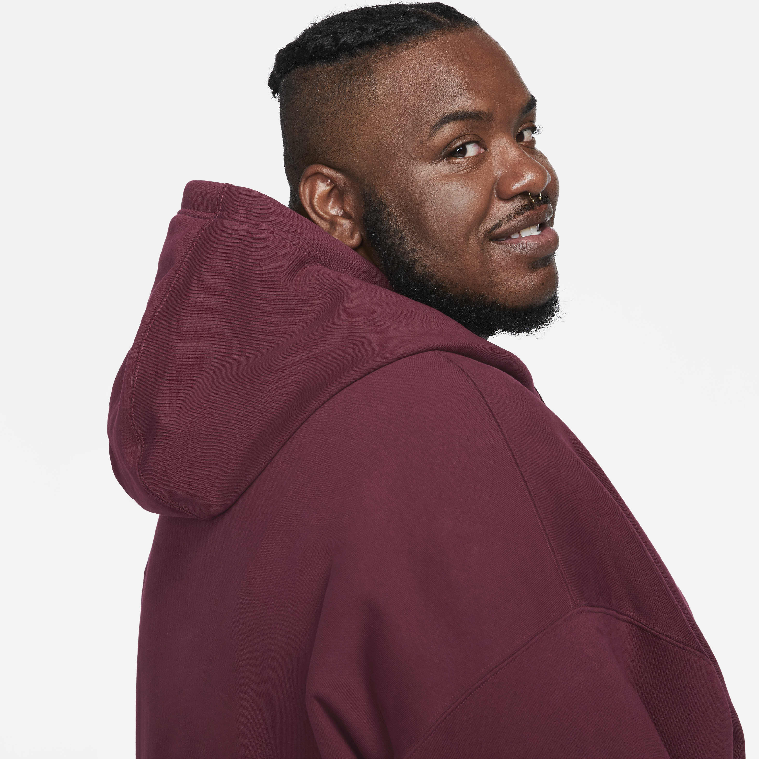 Buy Nike SB Fleece Skate Hoodie Dark Beetroot Active Pink Nike Saudi Official