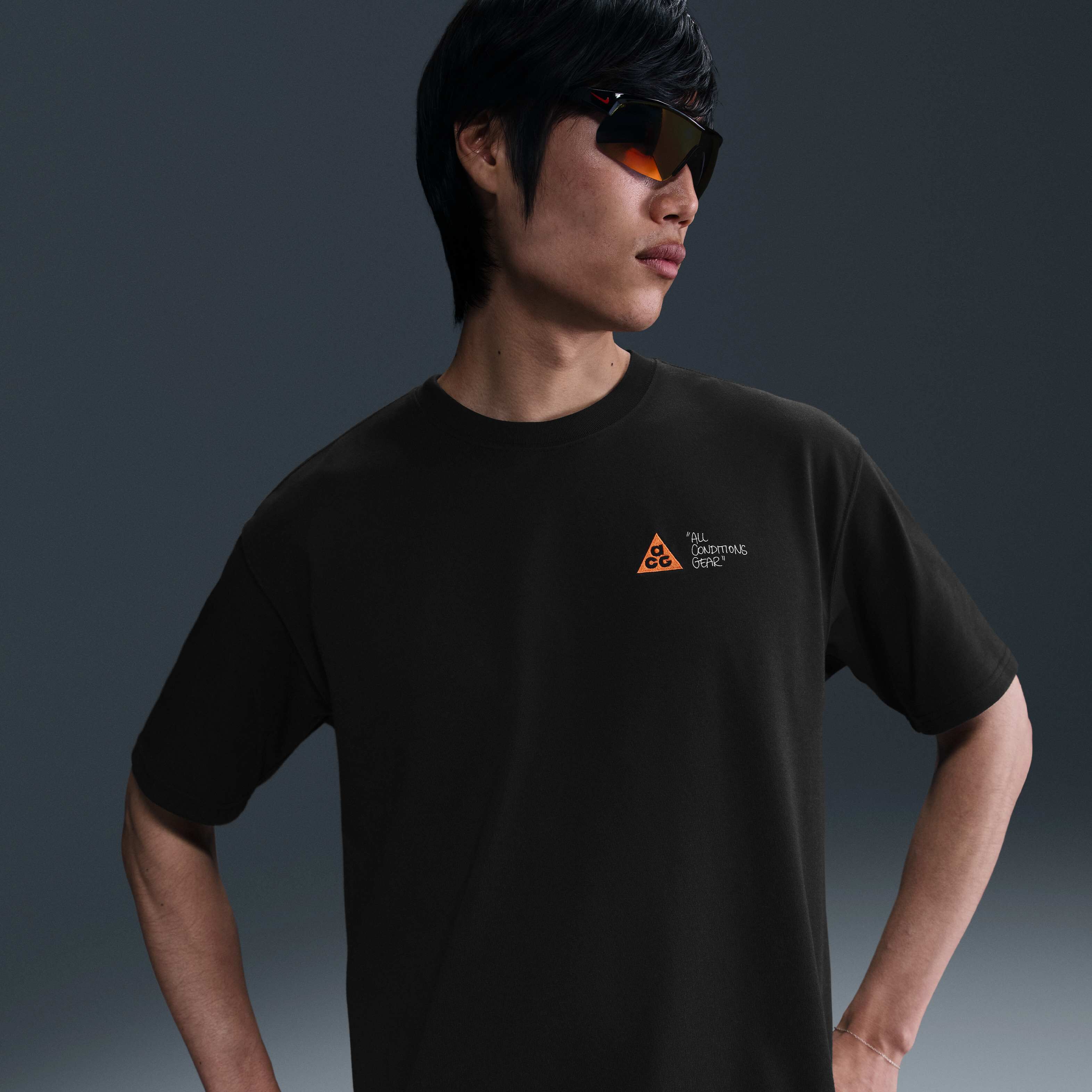 ★★Nike★★ ACG Dry Fit T-Shirt M Black HJ0793010 HJ0793-01 Nike ACG Dri-FIT T-Shirt