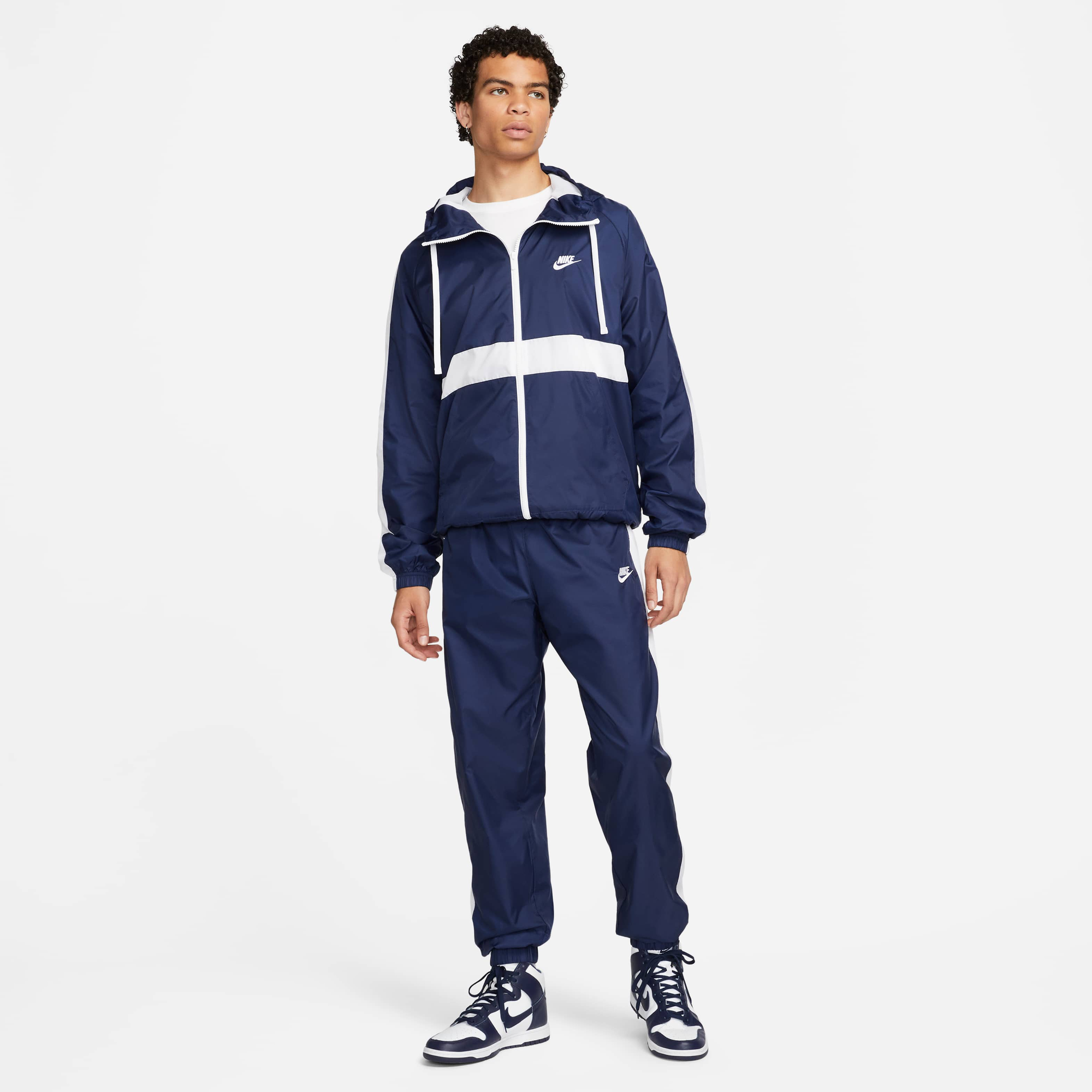 Buy Nike Sportswear Men's Hooded Woven Tracksuit - Midnight Navy