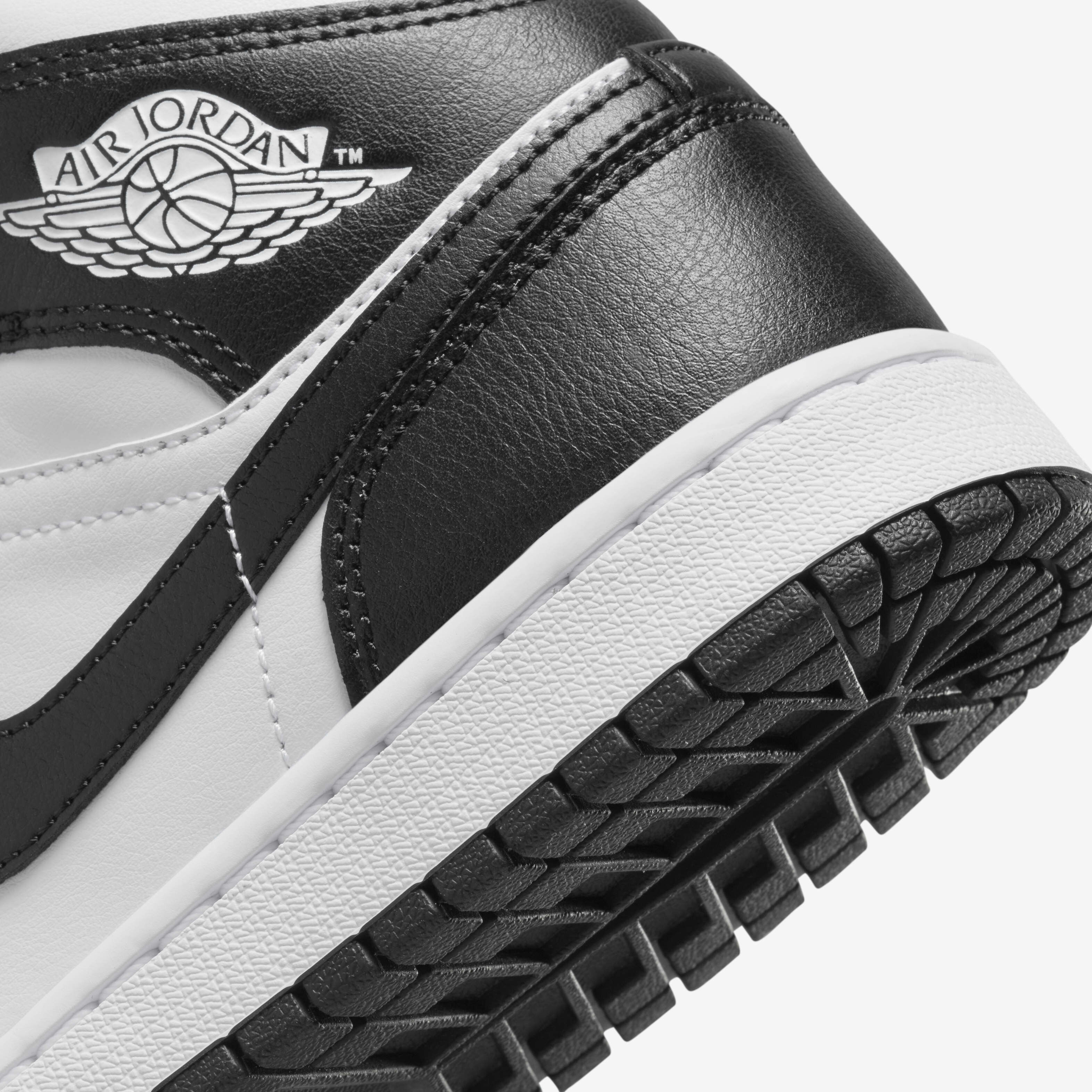 Air jordan 1 mid black and white price clearance
