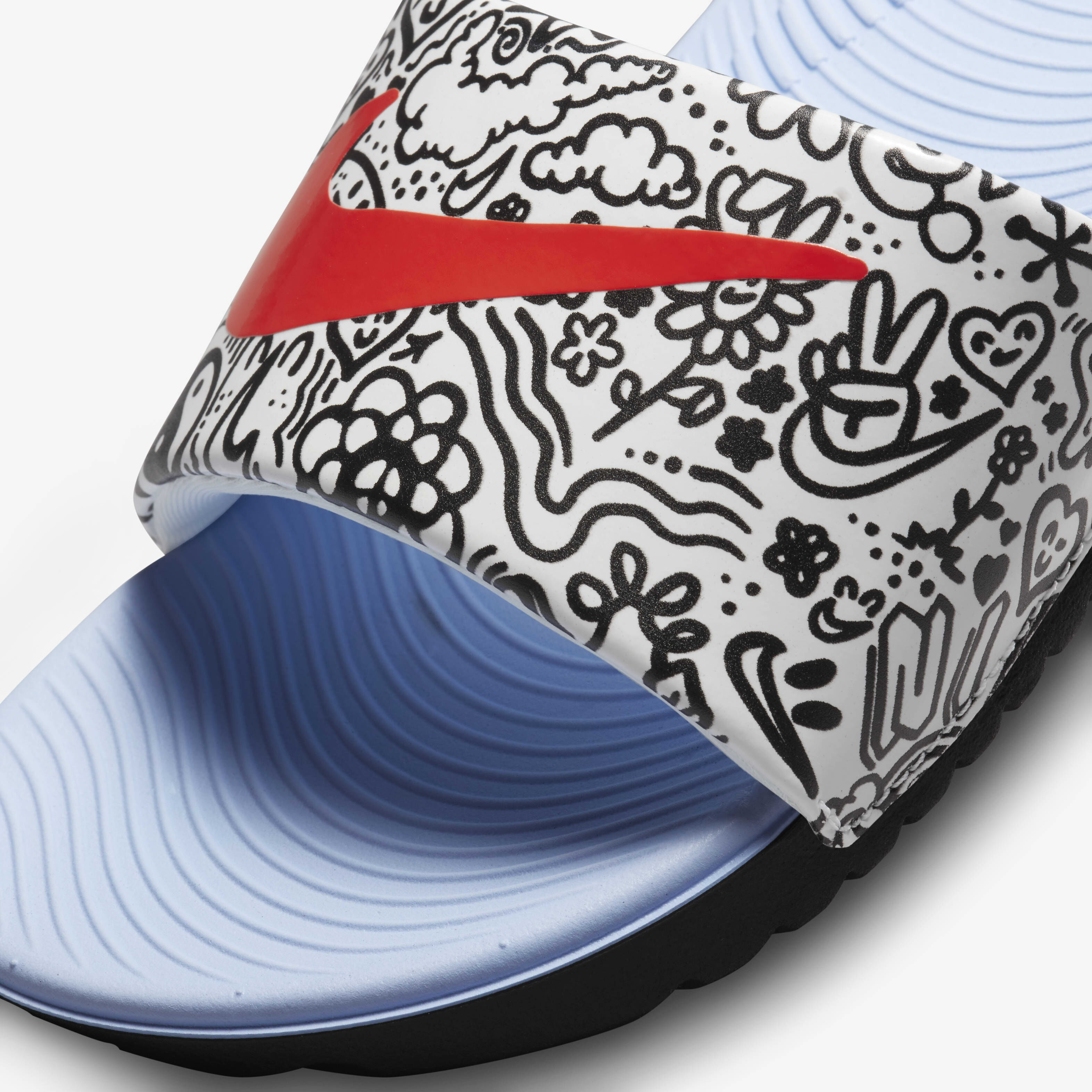 Nike kawa print slide sandals sales