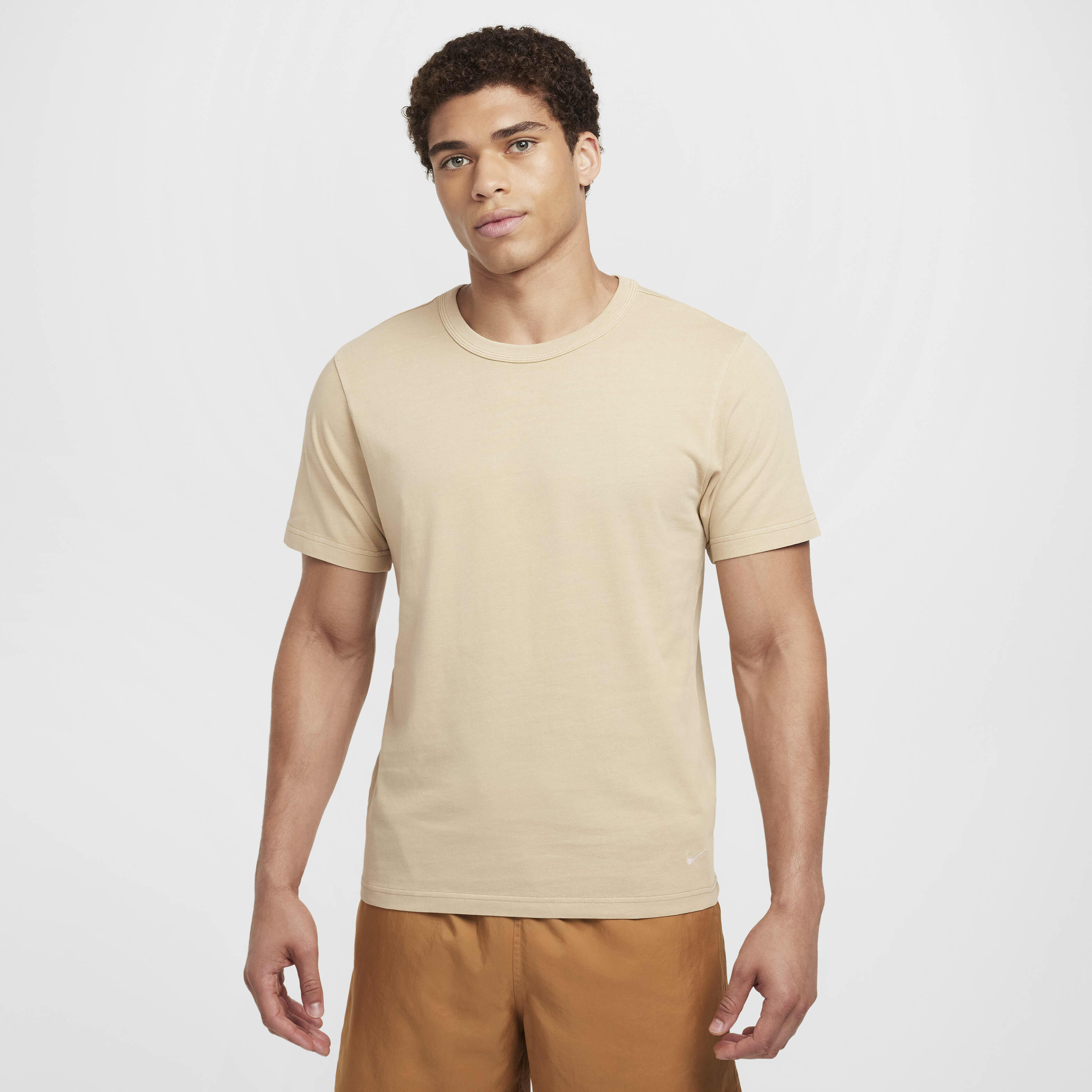 ★★Nike★★ Life Short Sleeve Knit Top M Team Gold FZ651778 Nike Life Men's Short-Sleeve Knit Top. Nike JP