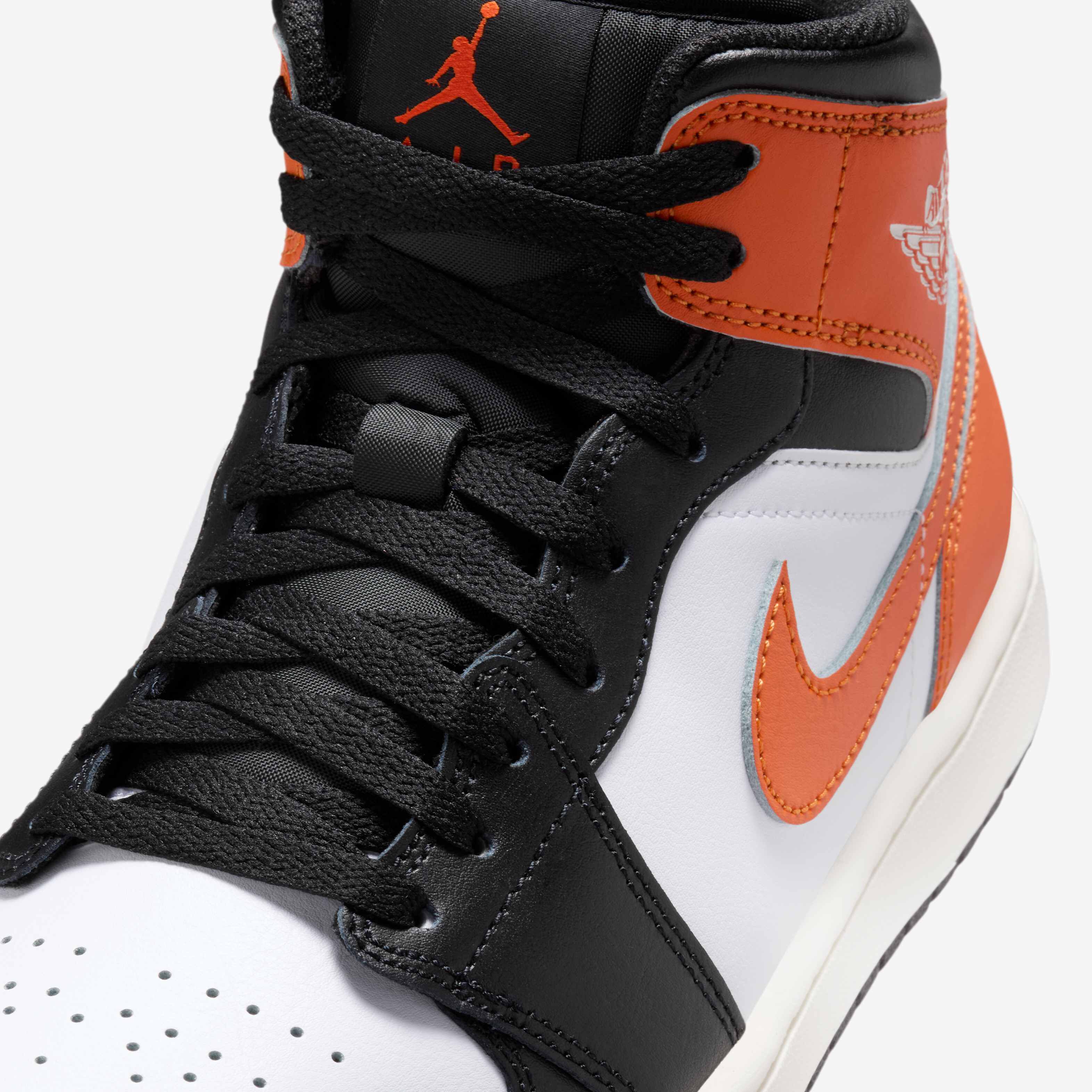 Buy Air Jordan 1 Mid Men's Shoes - Starfish/White/Sail/Black