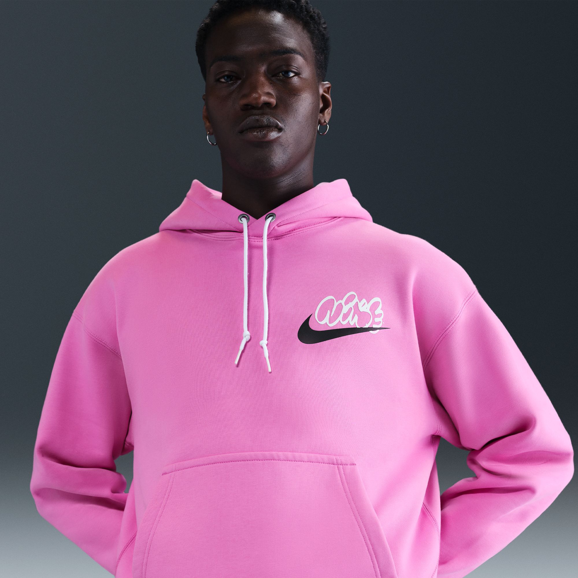 ★すぐ届く【NIKE】NIKE SOLO SWOOSH FLEECE HOODIE Nike Solo Swoosh Men's Fleece Hoodie (Standard, XX-large