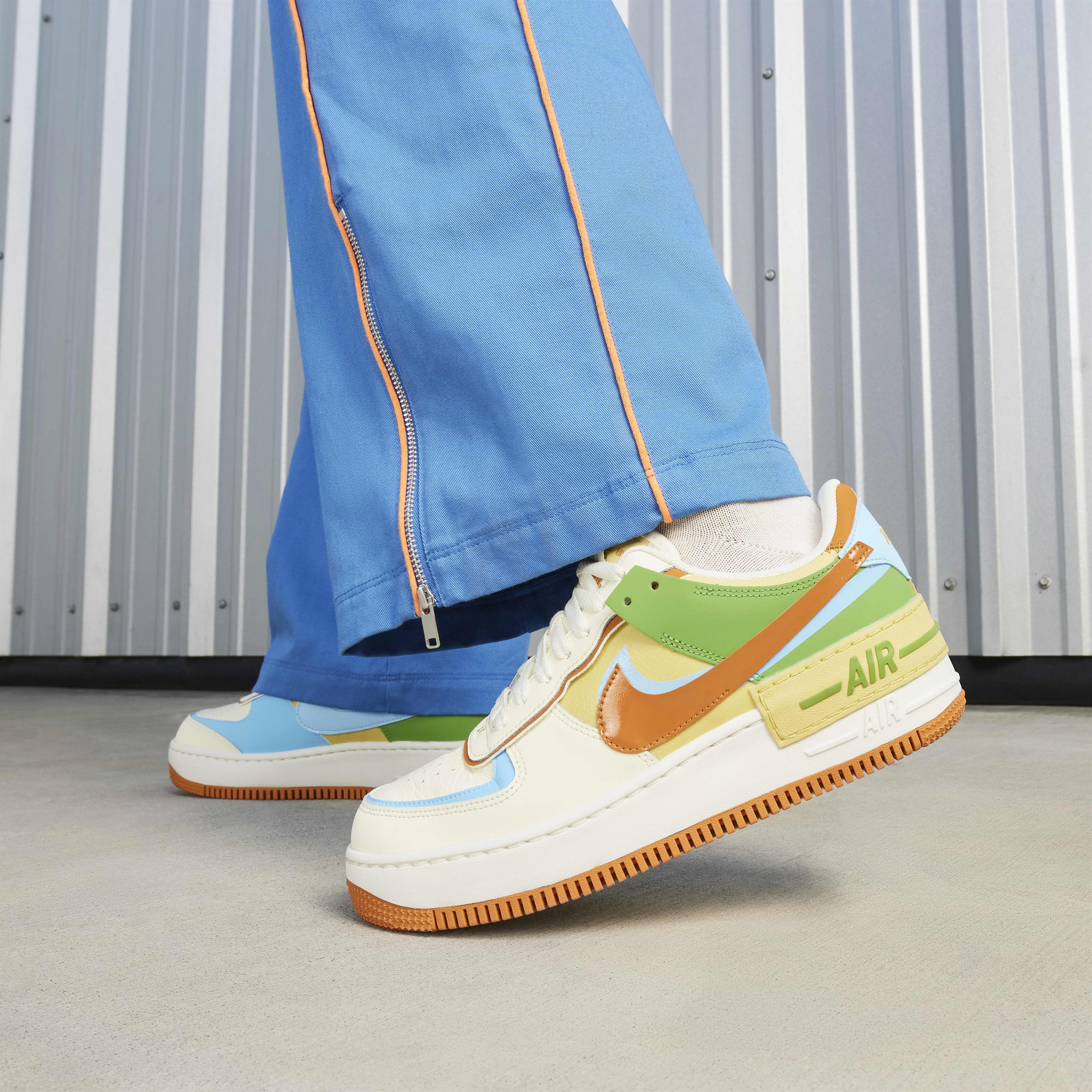 air force 1 shadow yellow and pink