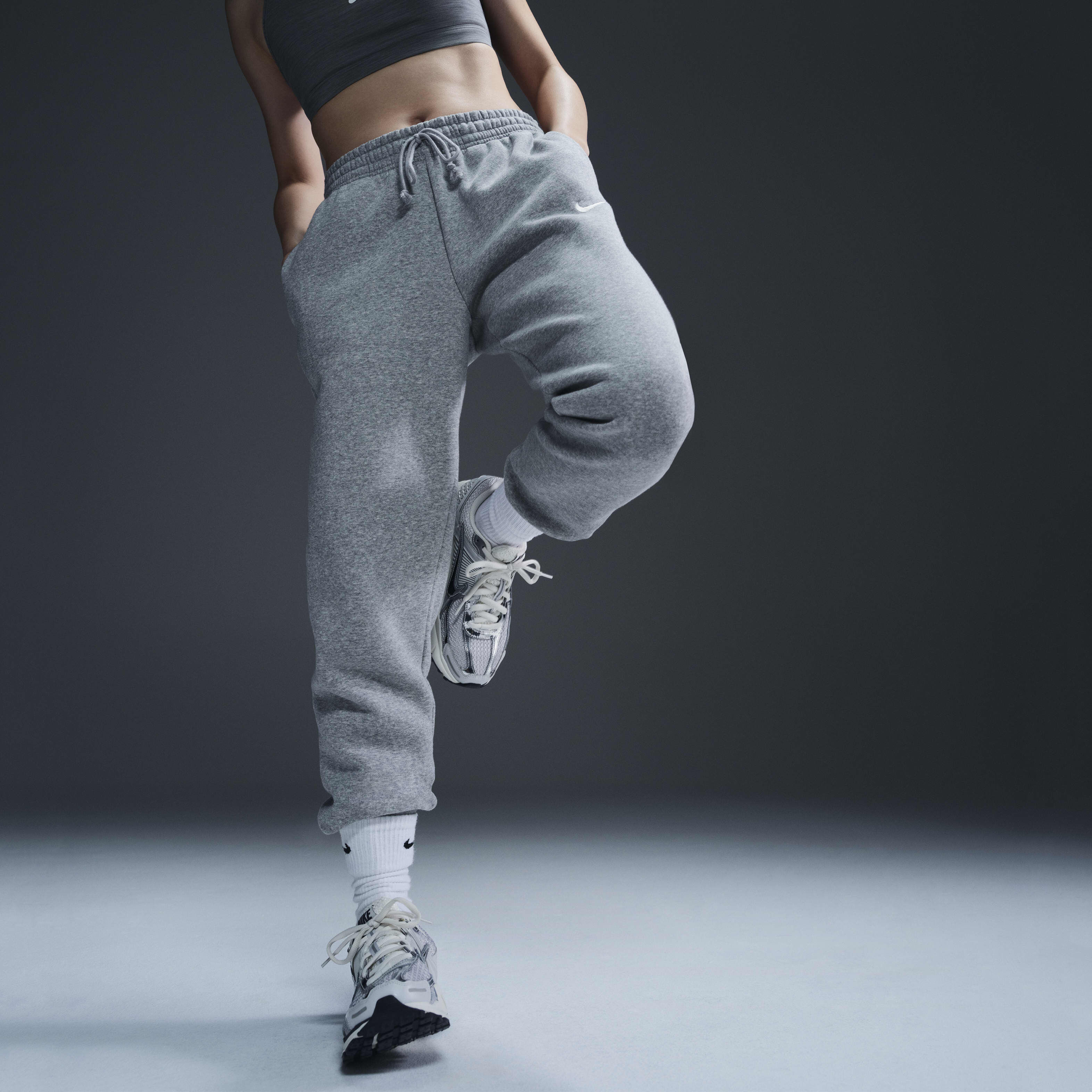 Grey tracksuit womens nike clearance