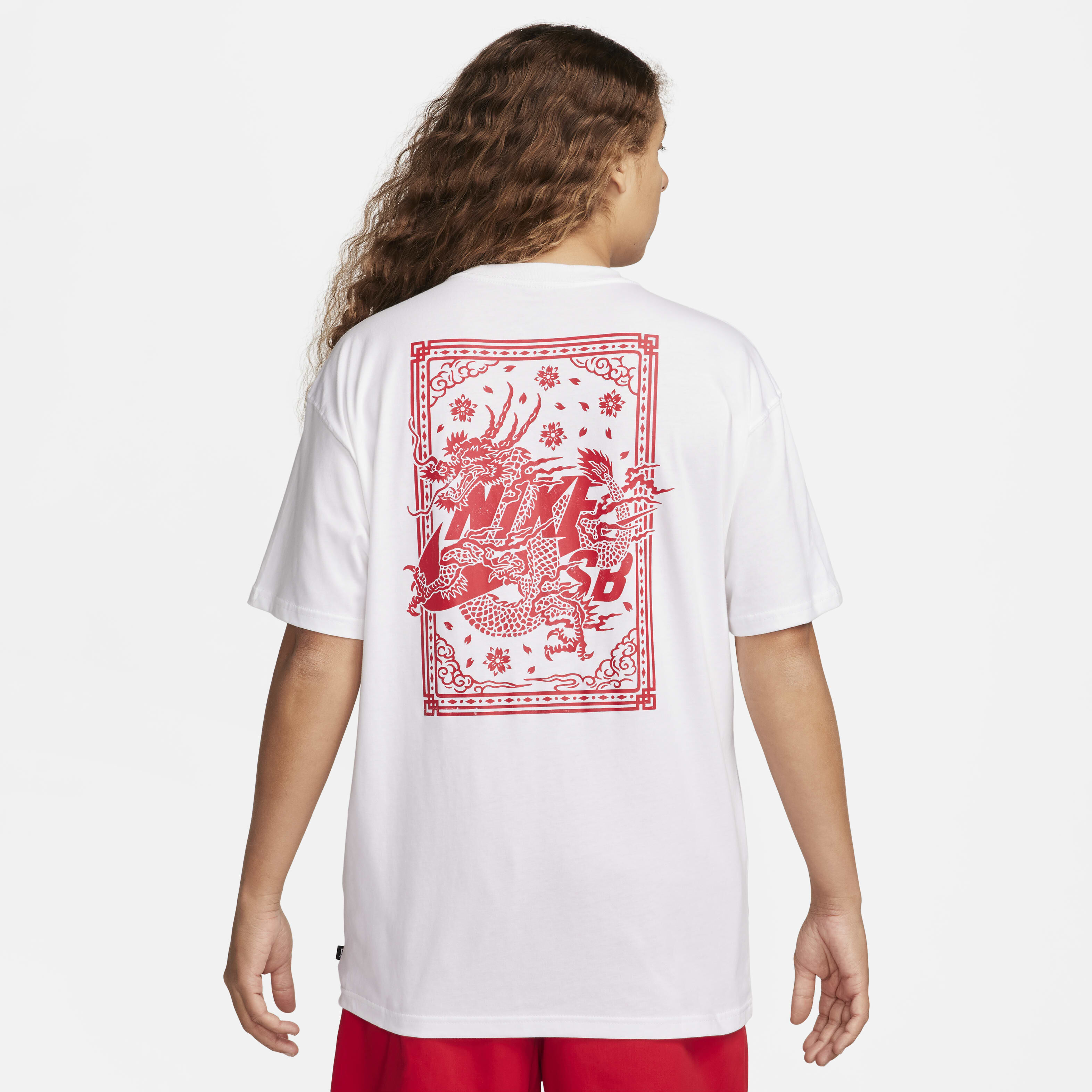 red nike sb shirt