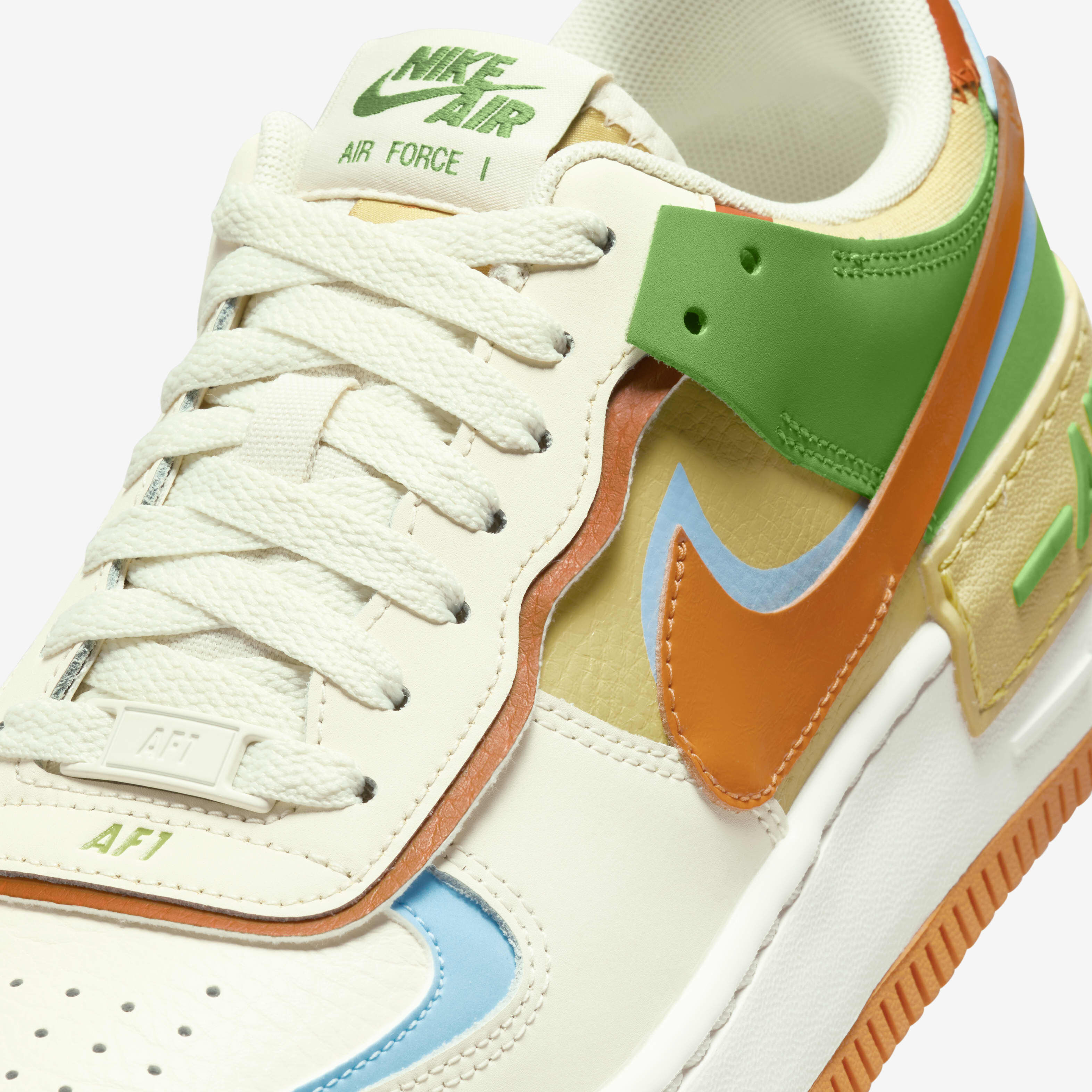Nike air force 1 shadow white and orange sneakers shop