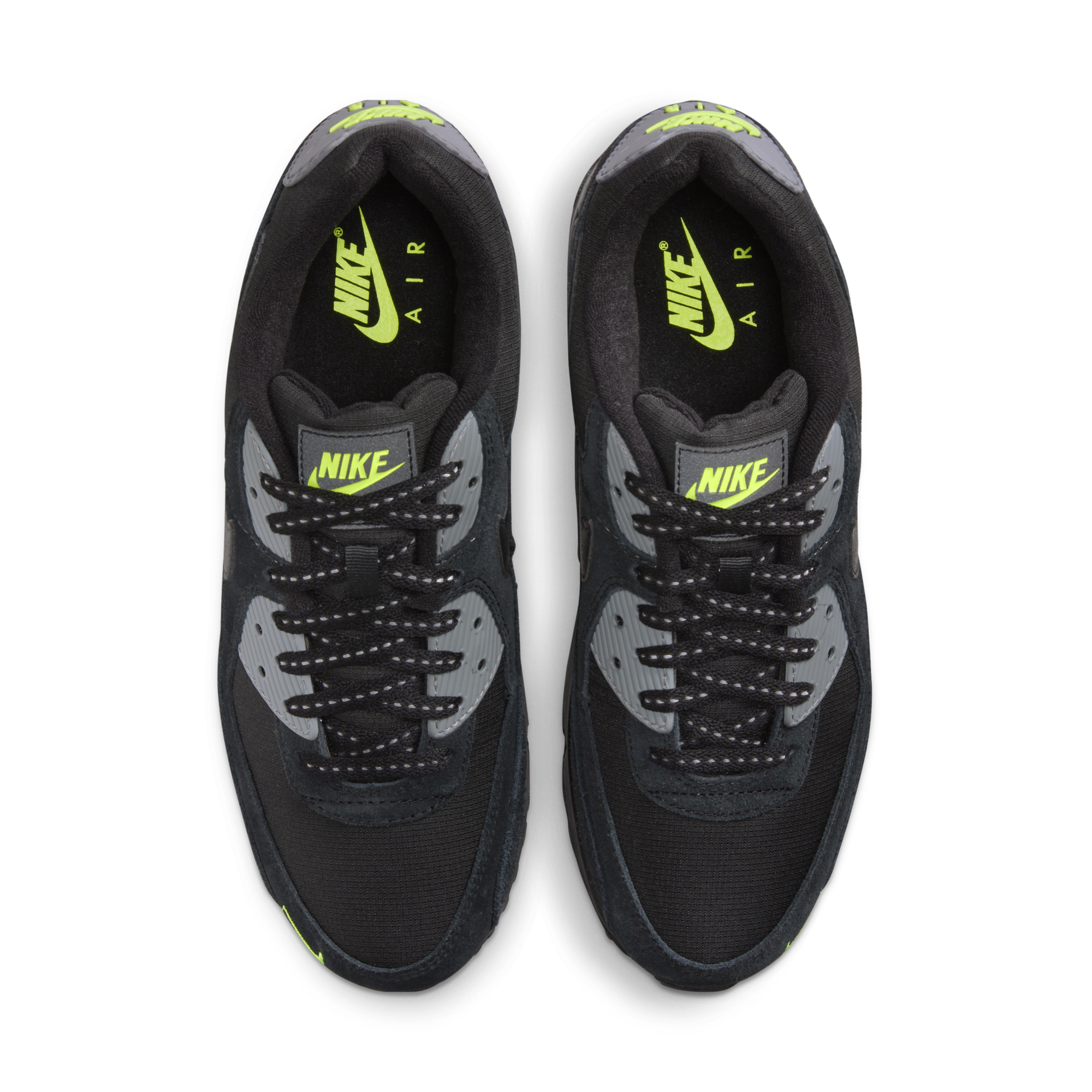 Nike air max 90 essential dark grey / volt - black discount