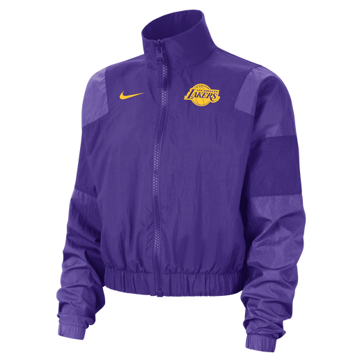 Shop Los Angeles Lakers Courtside Women s Nike NBA Lightweight