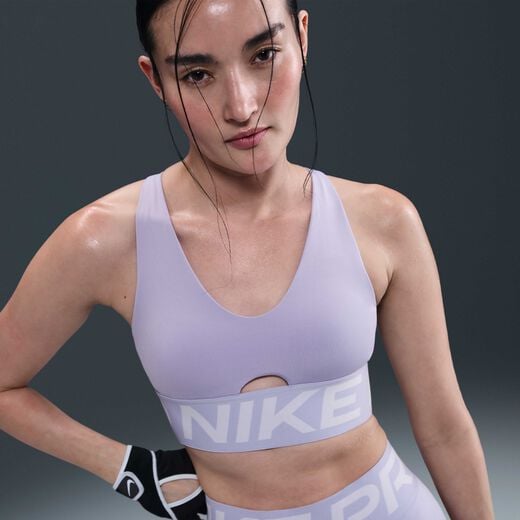Sports Bras-Nike, Nike Pro Indy Plunge, Women's Medium-Support Padded Sports Bra