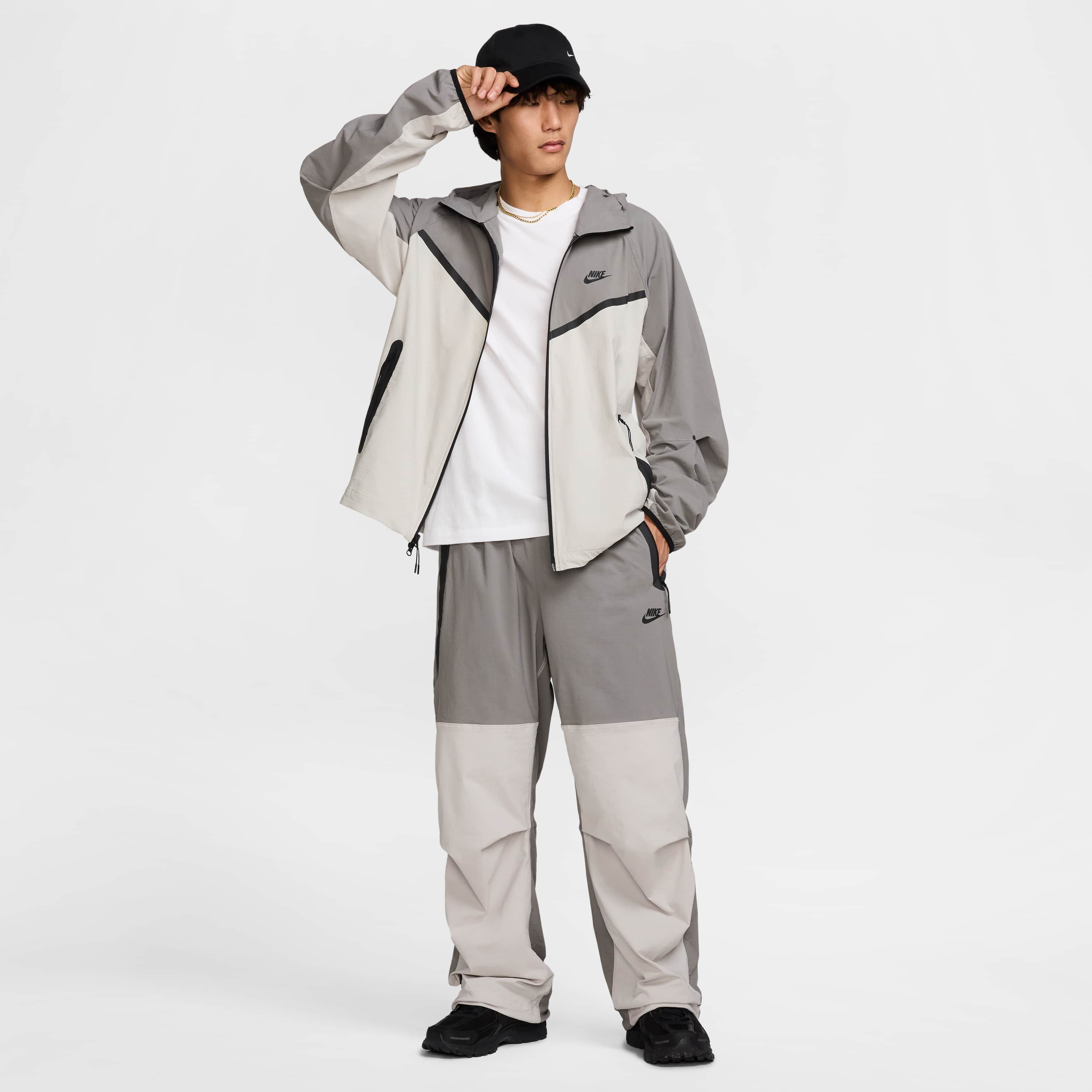 Buy Nike Tech Men's Woven Oversized Trousers - Flat Pewter