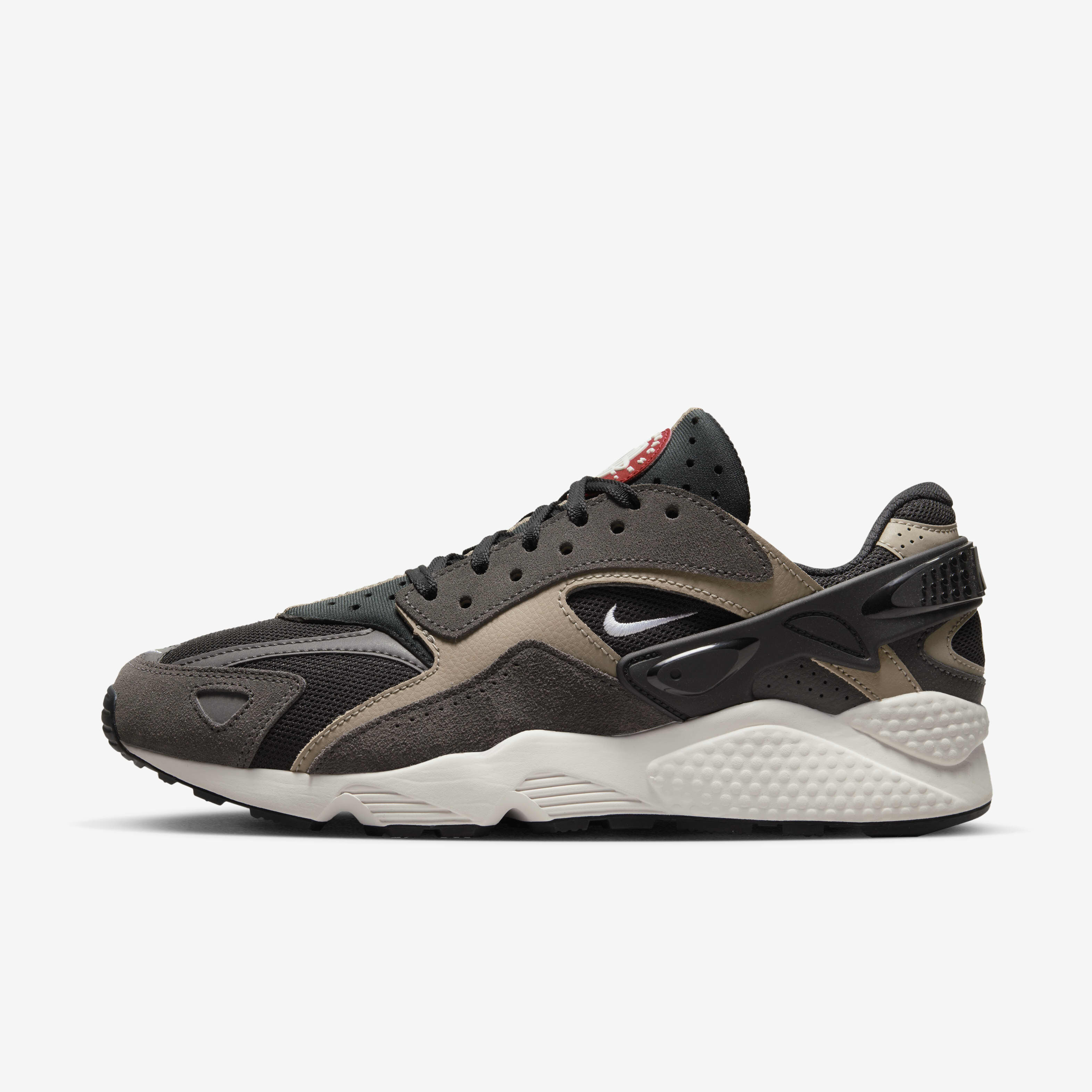 Buy Nike Air Huarache Runner Men's Shoes Black/Medium Ash/Khaki