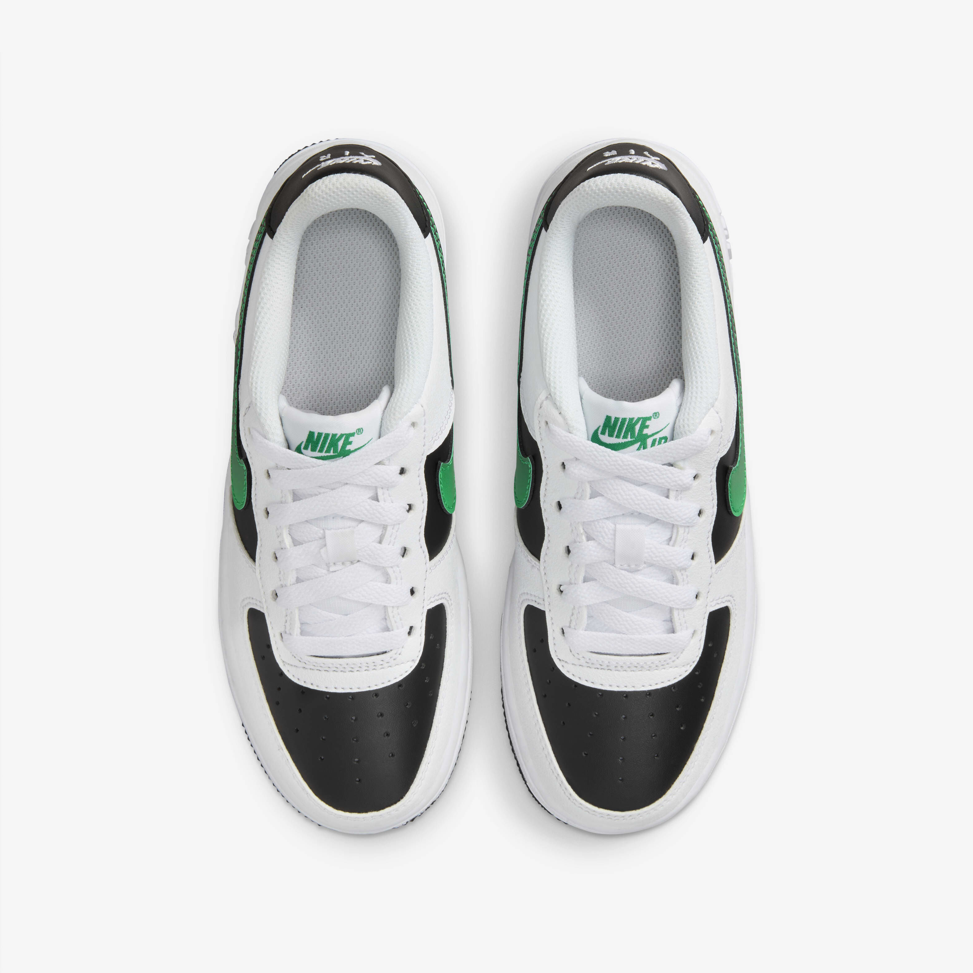 Air force 1 lv8 2 white/grey grade school boys' shoe top