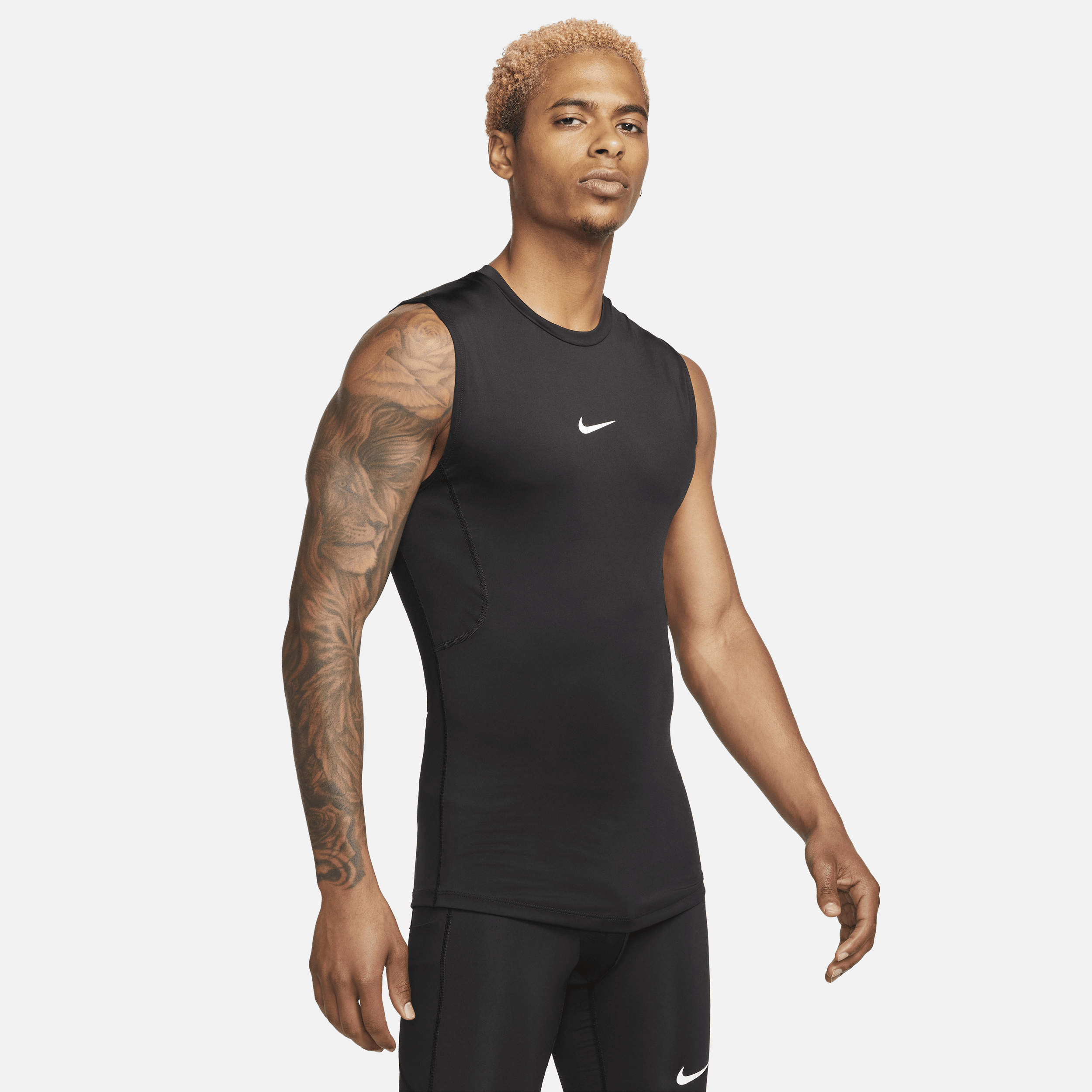 Shop Pro Men s Dri FIT Tight Sleeveless Fitness Top Nike KSA