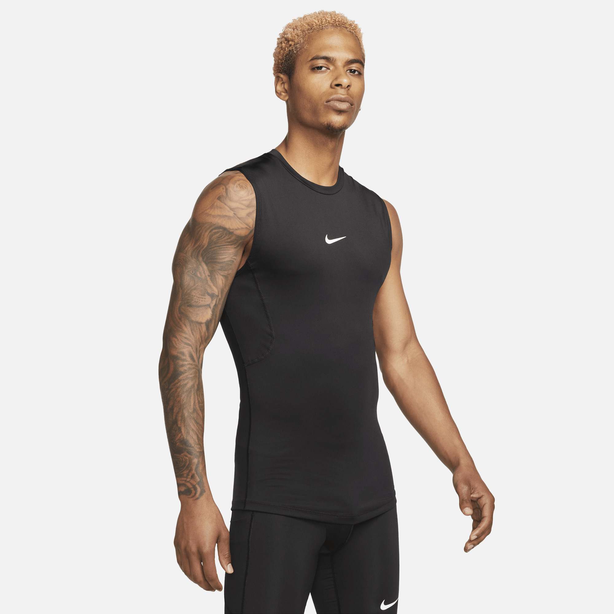 Shop Pro Men s Dri FIT Tight Sleeveless Fitness Top Nike KSA