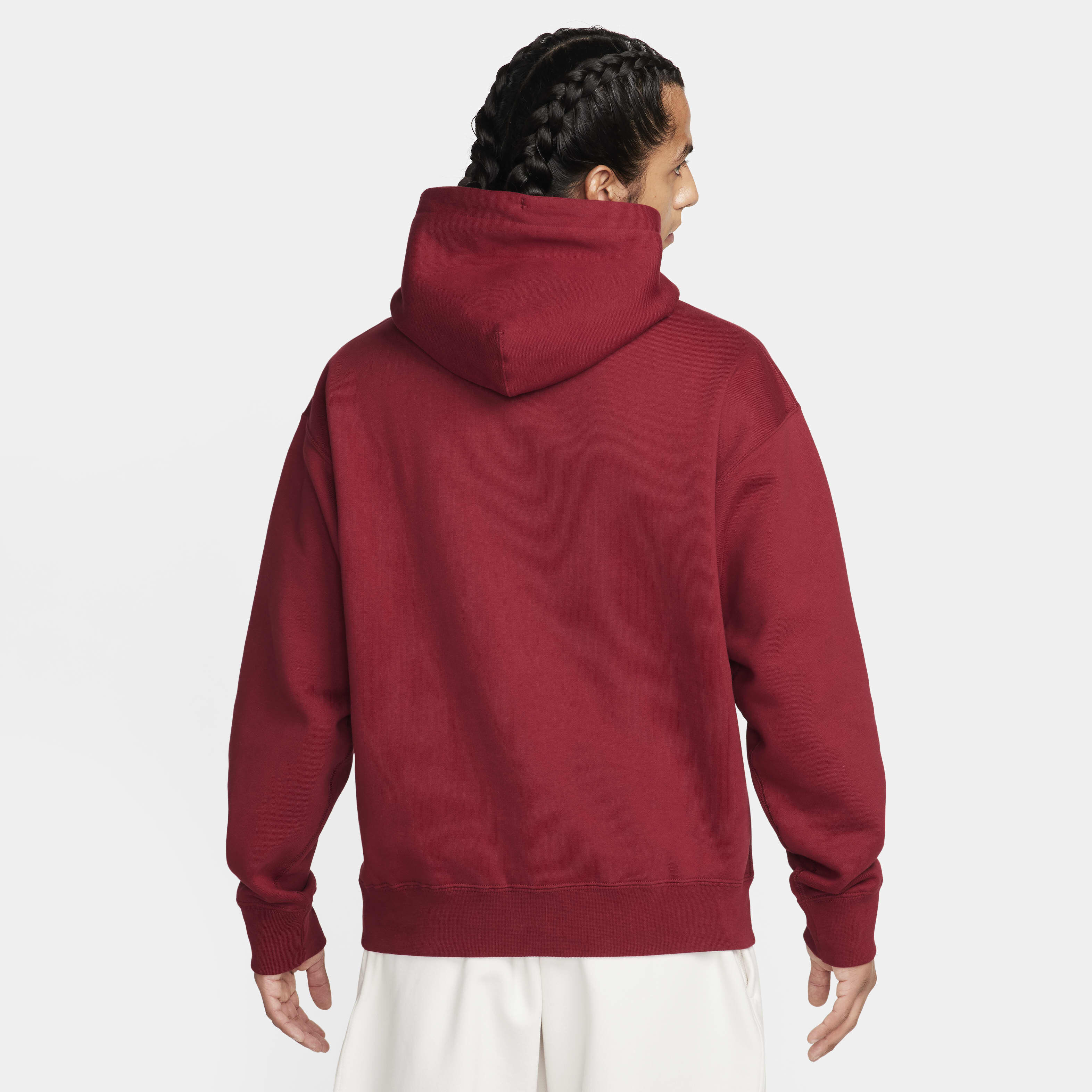 Nike men's pullover fleece hoodie red store