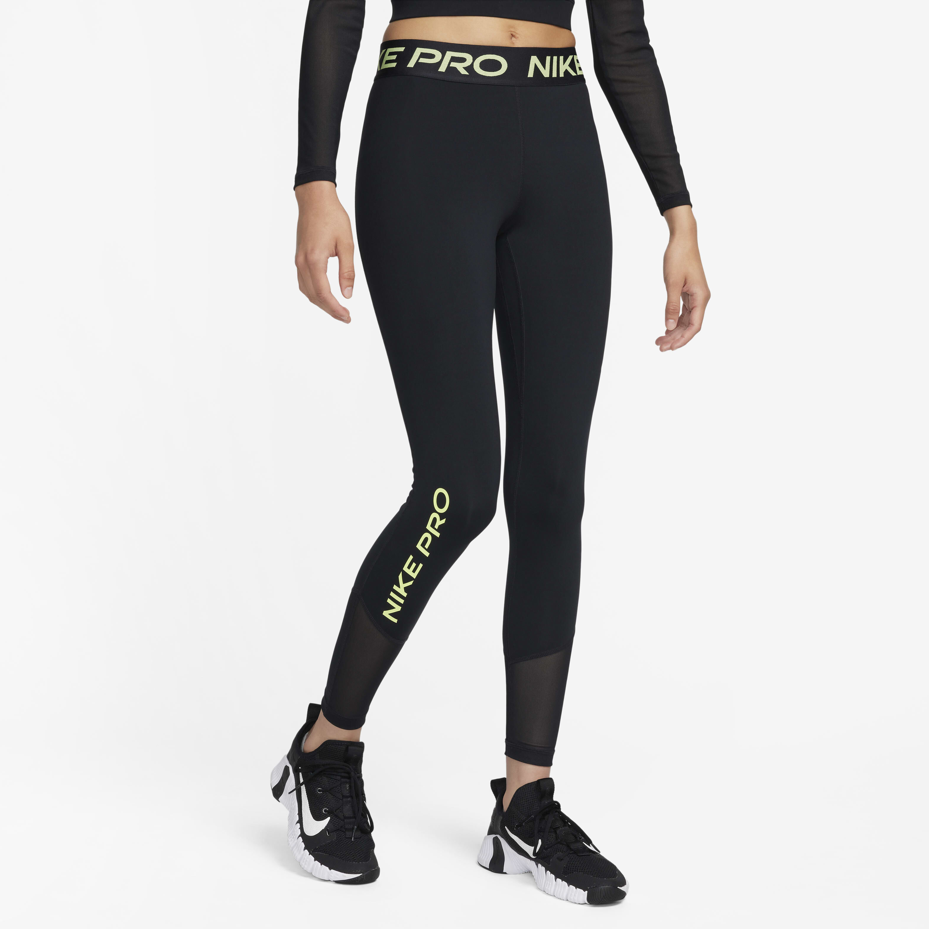 Nike pro gold leggings online
