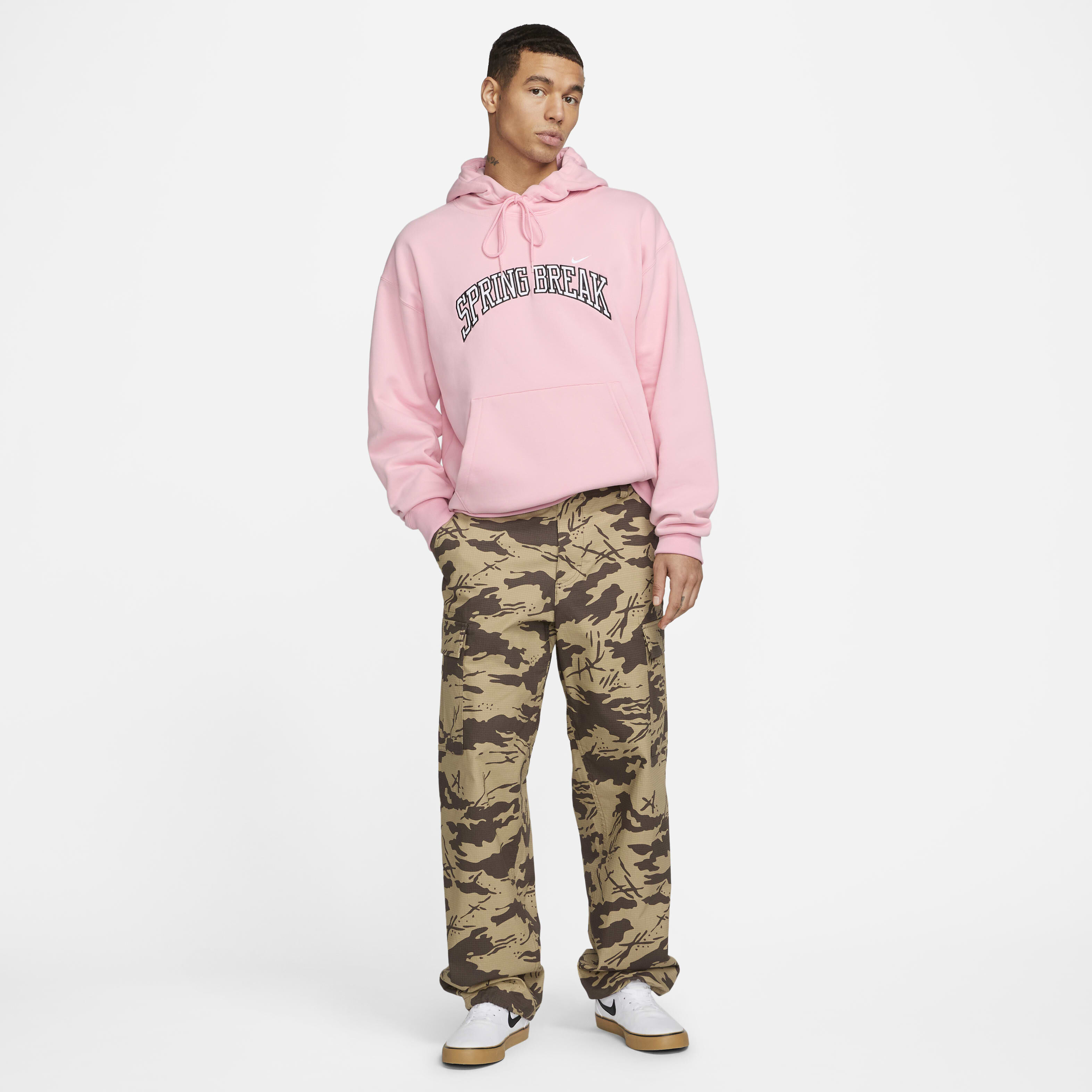 Nike pink camo hoodie cheap