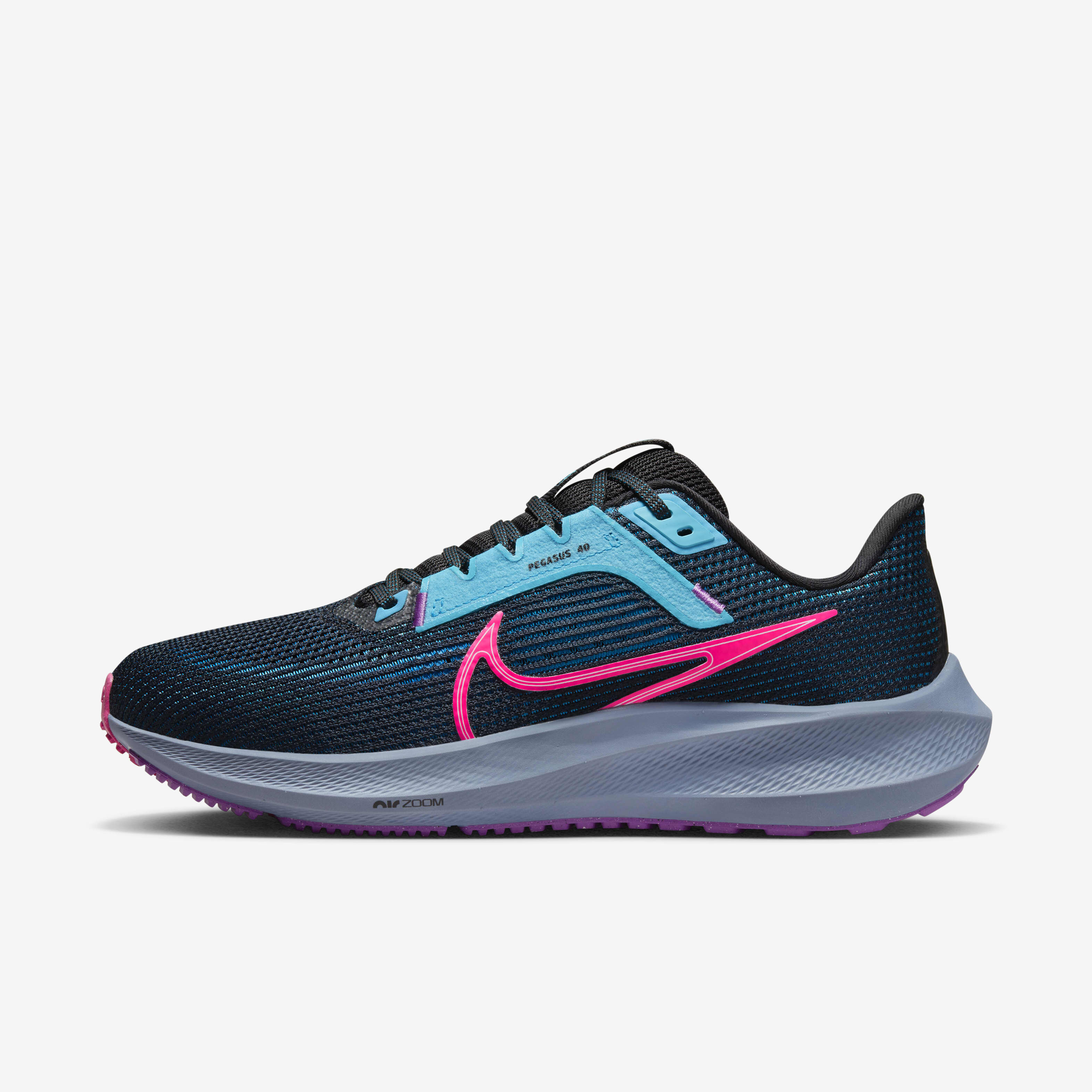 靴 Nike WMNS Air Zoom Pegasus 40 PRM 23.5 WOMEN'S PEGASUS 40 - B - 011 BLACK/HYPER VIOLET
