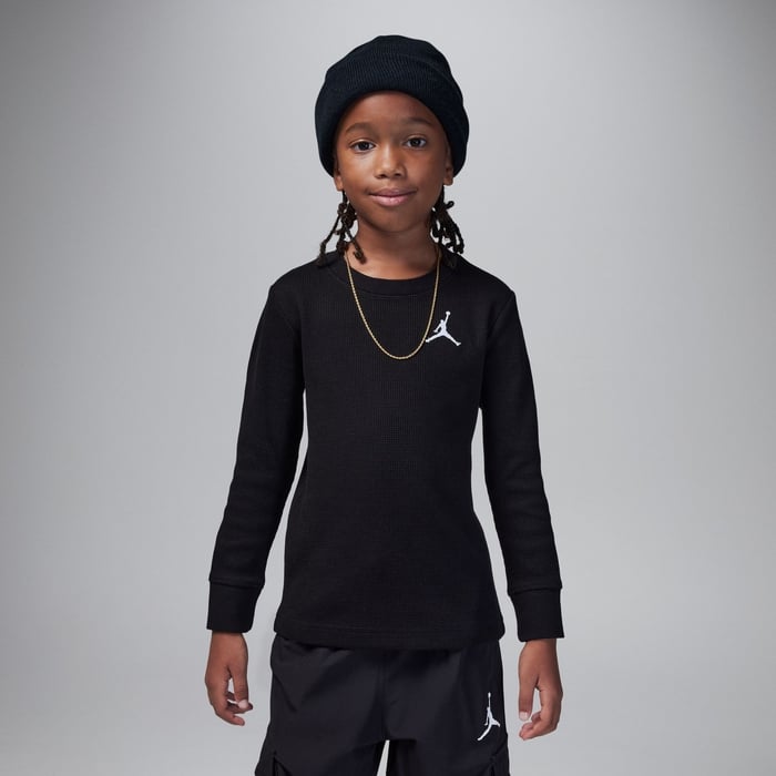 Jordan MJ Essentials Waffle Knit Long Sleeve Tee image number 0 Jordan MJ Essentials Waffle Knit Long Sleeve Tee image number 0