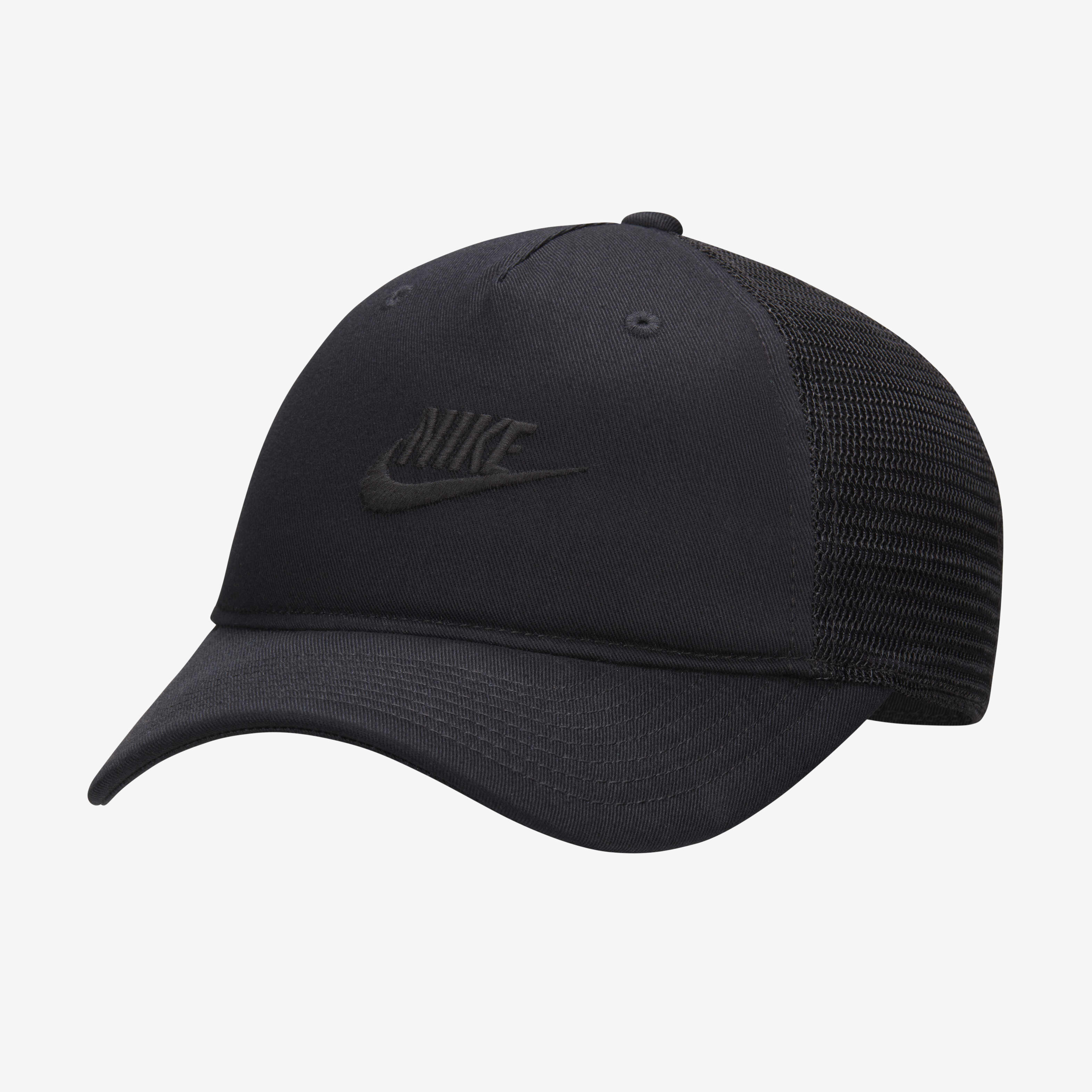 Buy Nike Rise Cap Structured Trucker Cap Black Black Black Nike Saudi Official