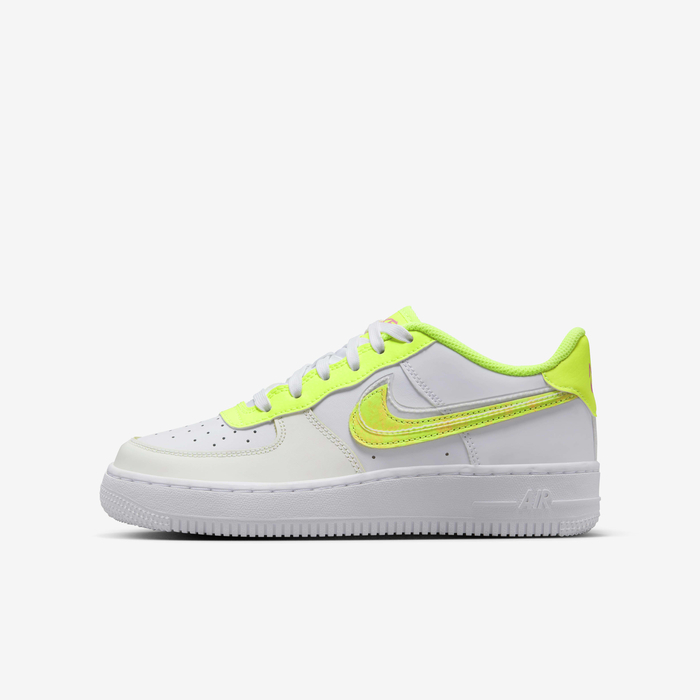 Buy Nike Air Force LV8 Older Kids' Shoes White/Volt/Pink Glow