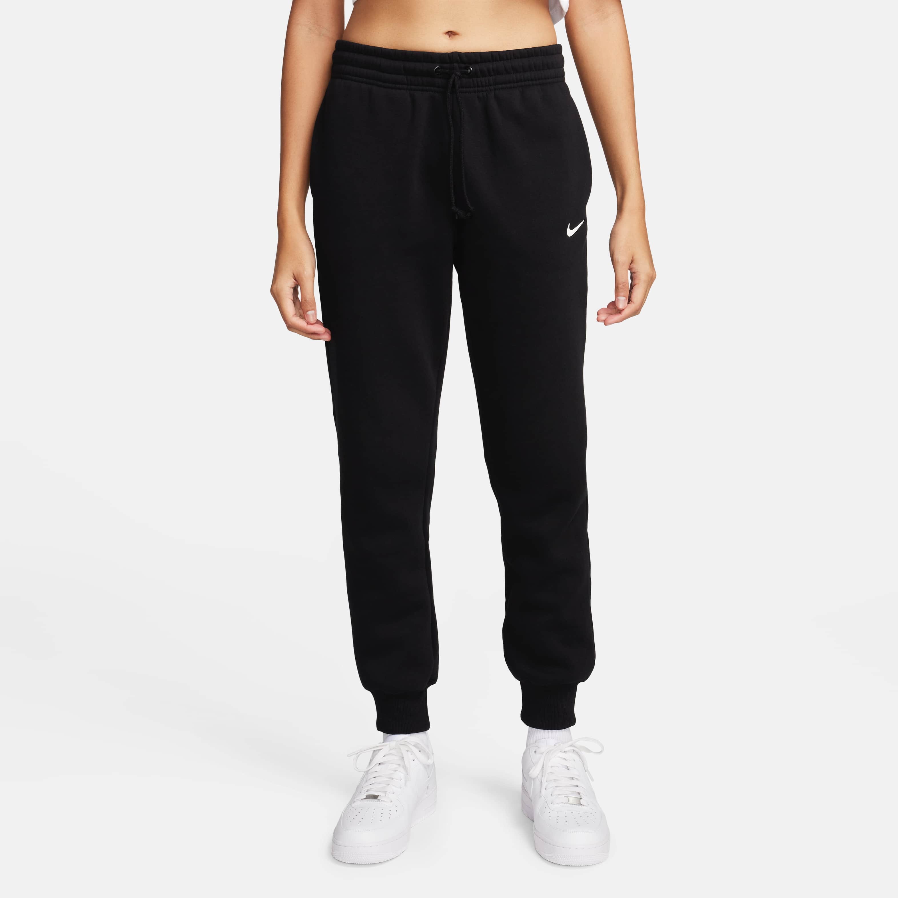 black nike swoosh tracksuit womens