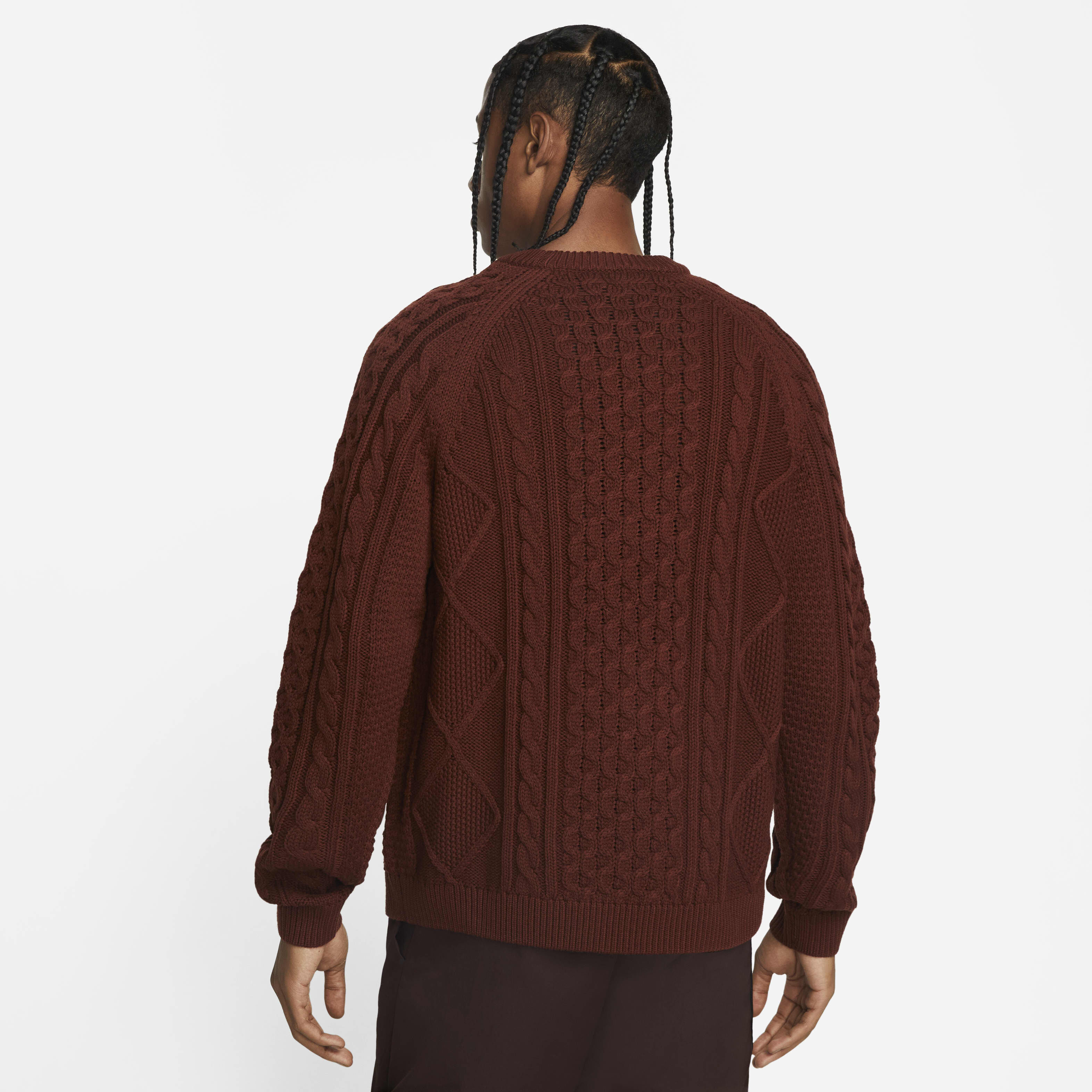 Buy Nike Life Men s Cable Knit Jumper Nike Saudi Official