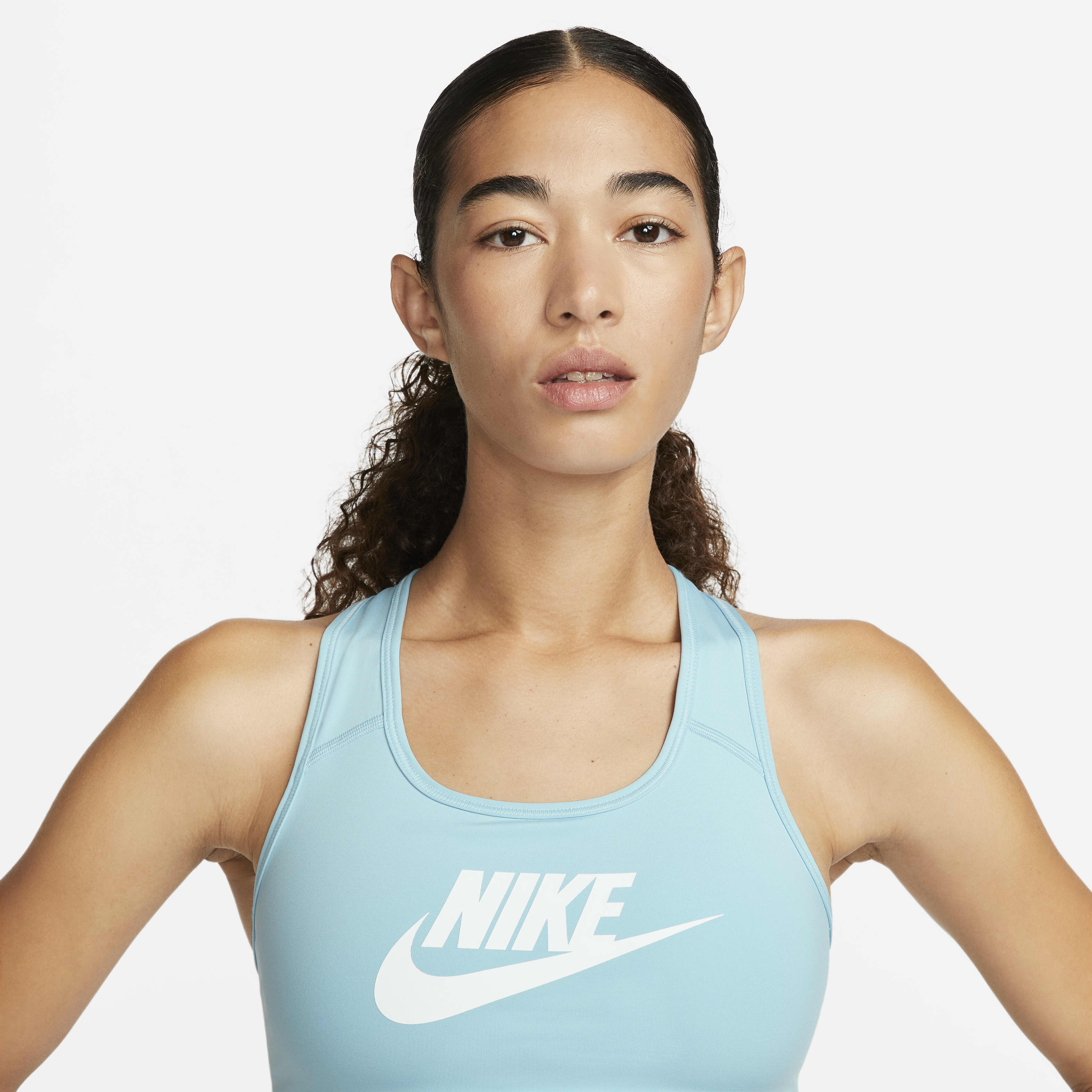 Nike classic swoosh women's medium support sports bra new arrivals