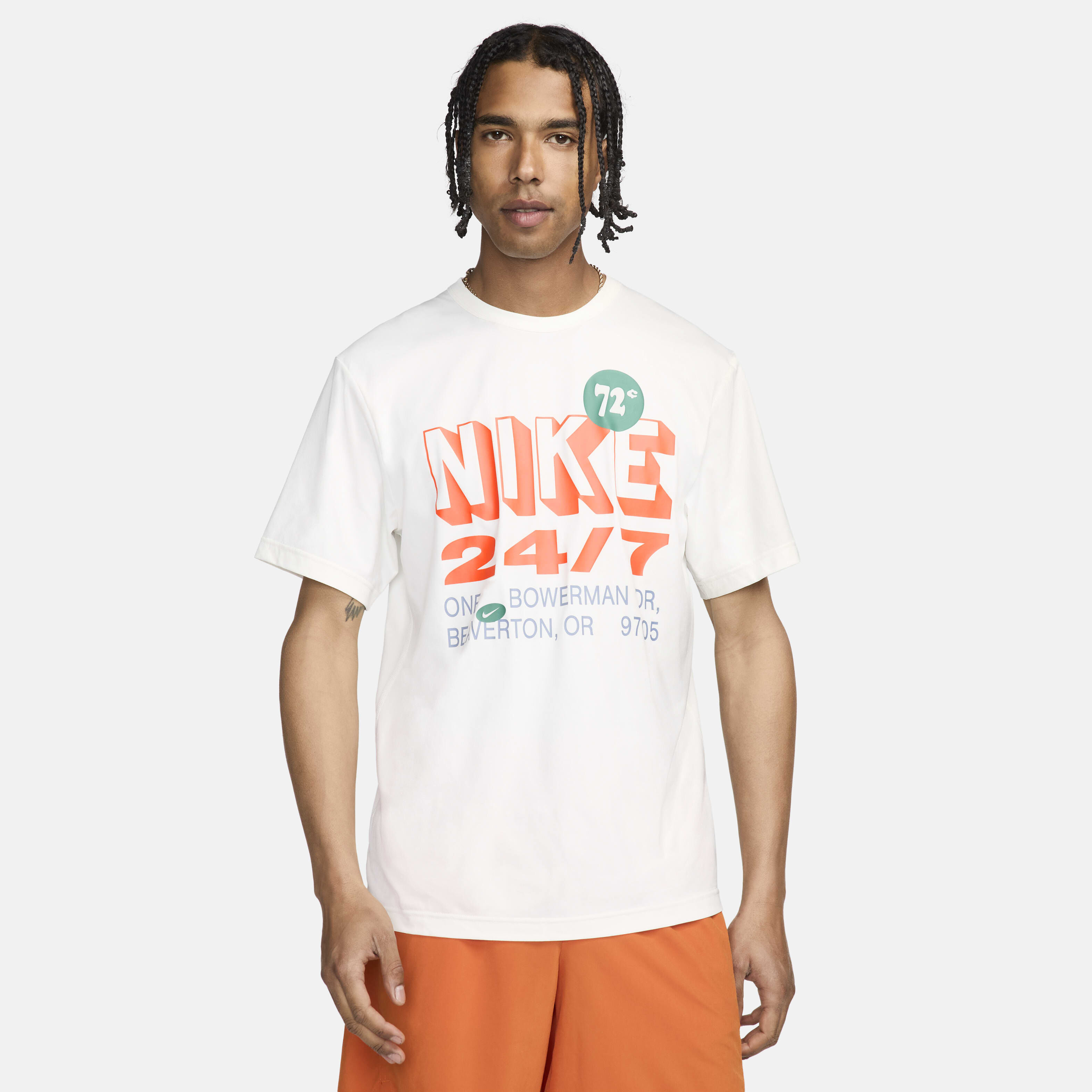 Buy Nike Hyverse Men s Dri FIT UV Short Sleeve Fitness Top Sail Nike Saudi Official