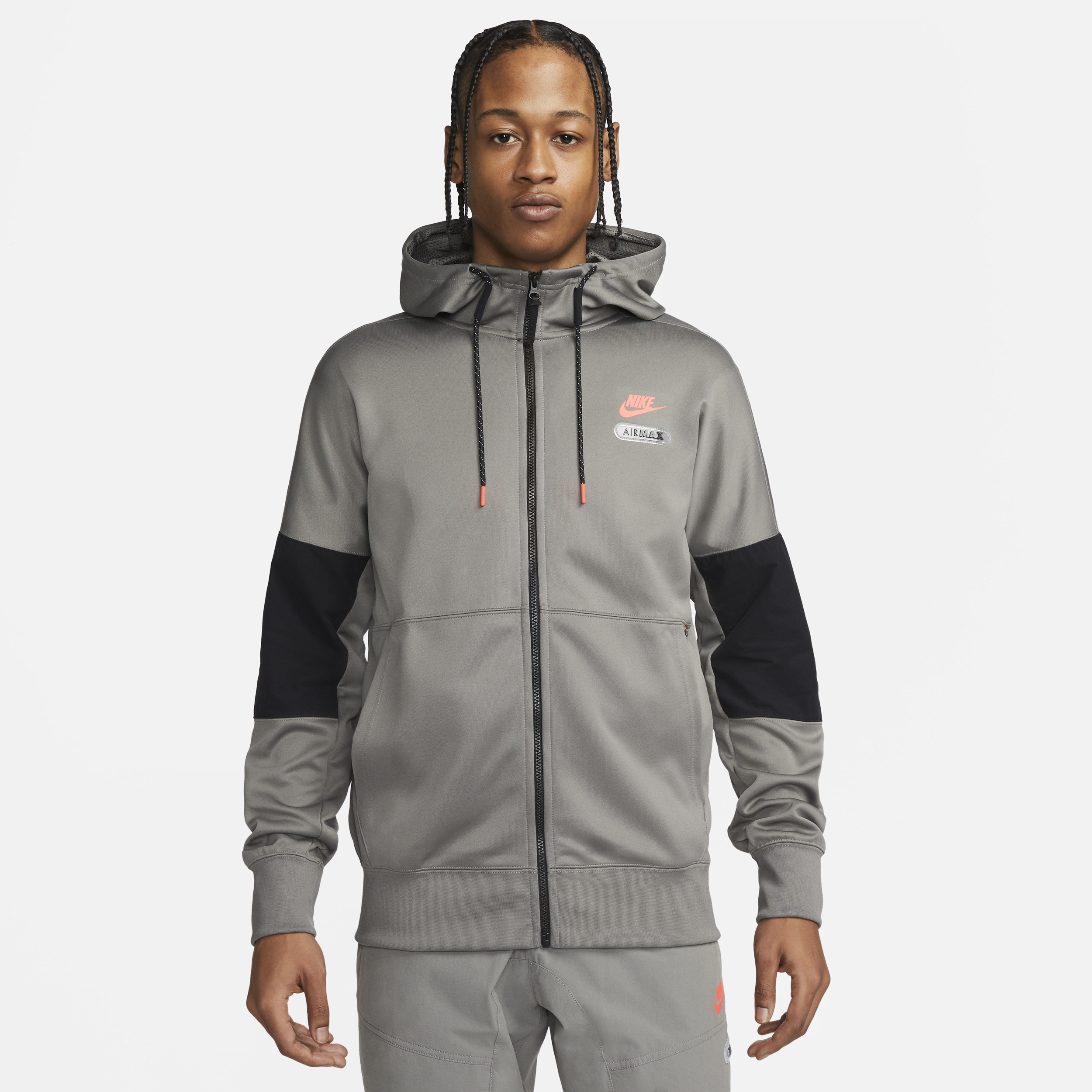 Grey nike air max hoodie shop