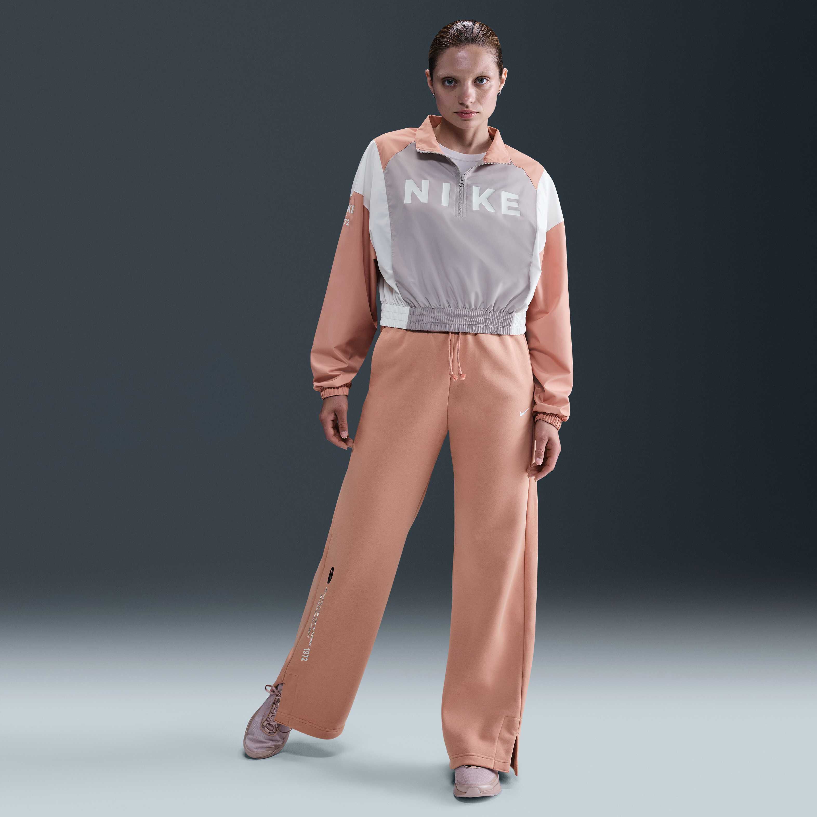 Buy Nike Sportswear Women's Wide-Leg Trousers - Rose Gold/Sail