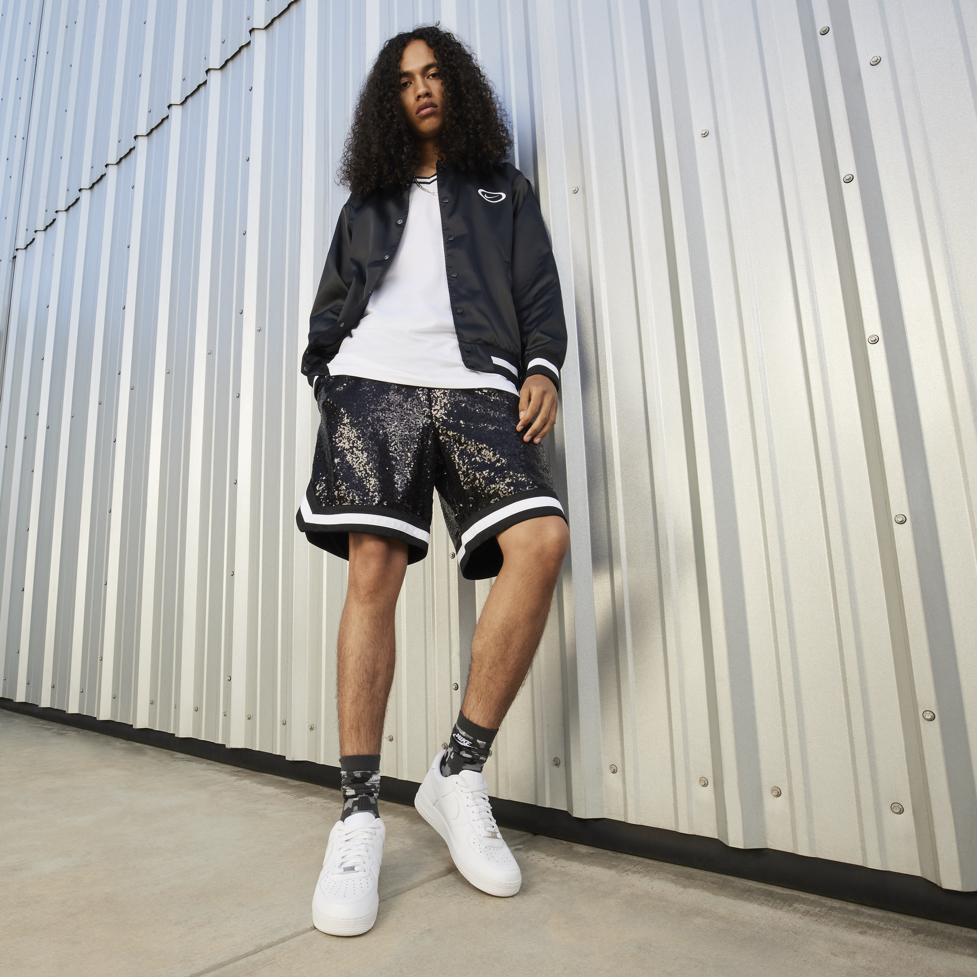 Nike air force 1 mid with shorts top