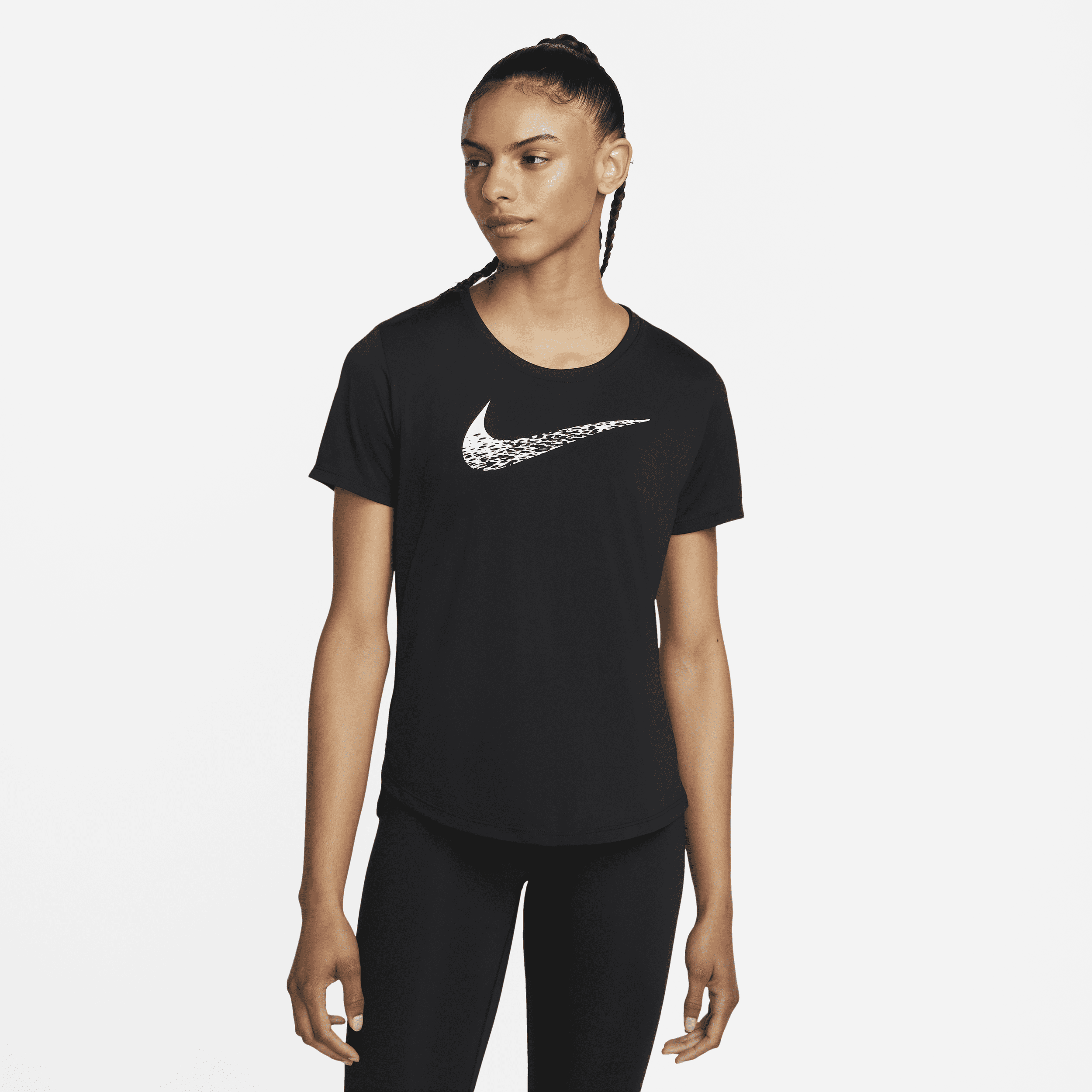Nike women's swoosh running tee discount