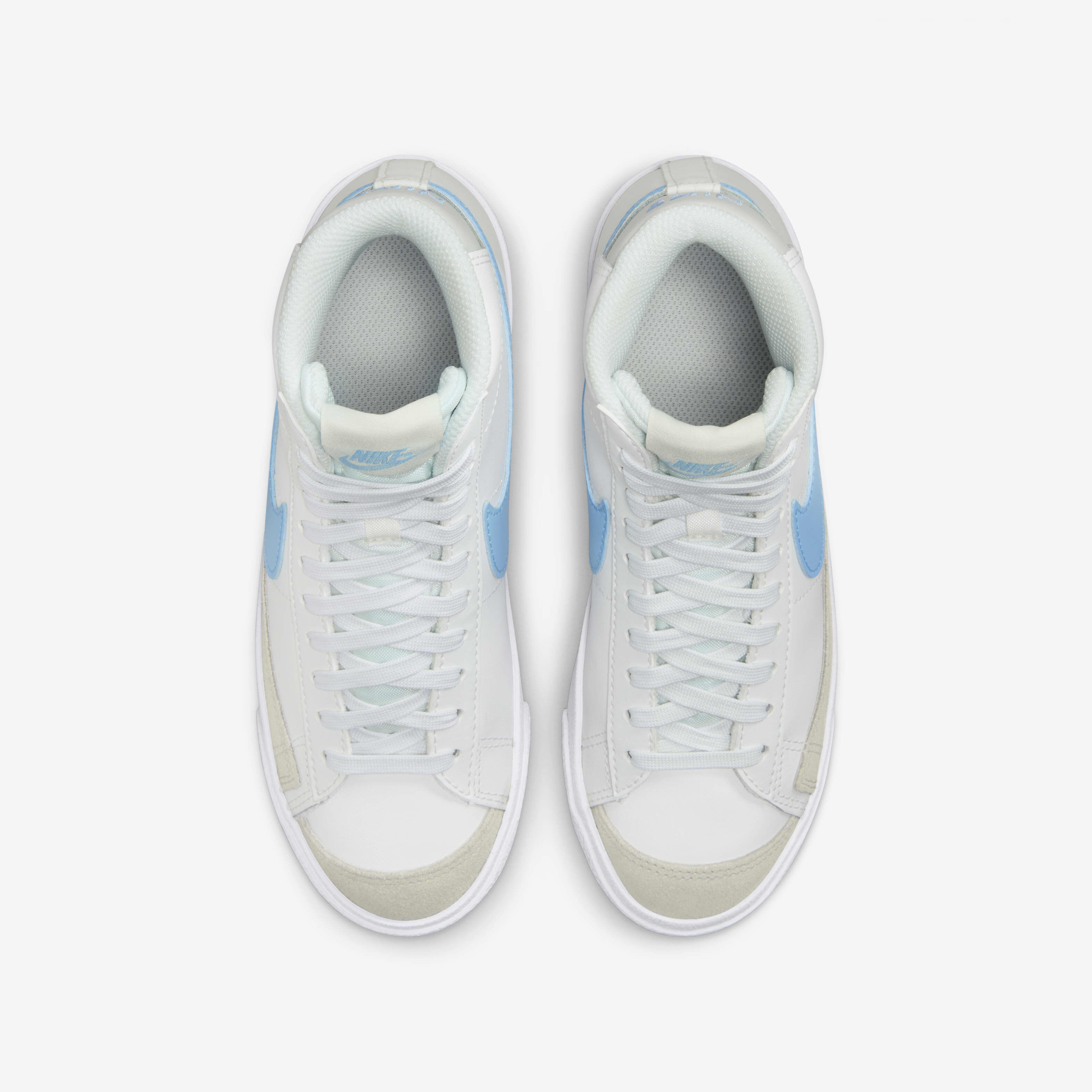 Buy Nike Blazer Mid 77 Older Kids Shoes Summit White Photon Dust White Aquarius Blue Nike Saudi Official