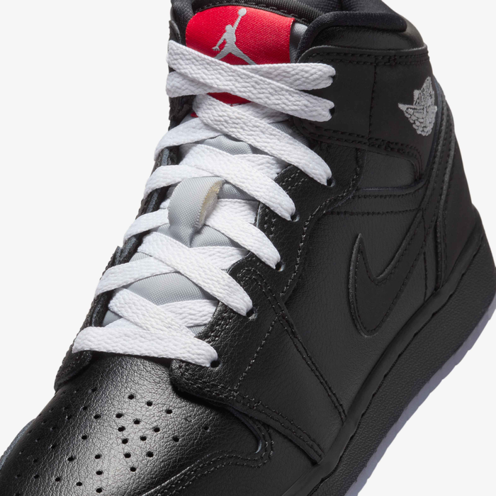 公式正規品!★AIR JORDAN 1 MID Buy Air Jordan 1 Mid Older Kids' Shoes - Black/White/Wolf