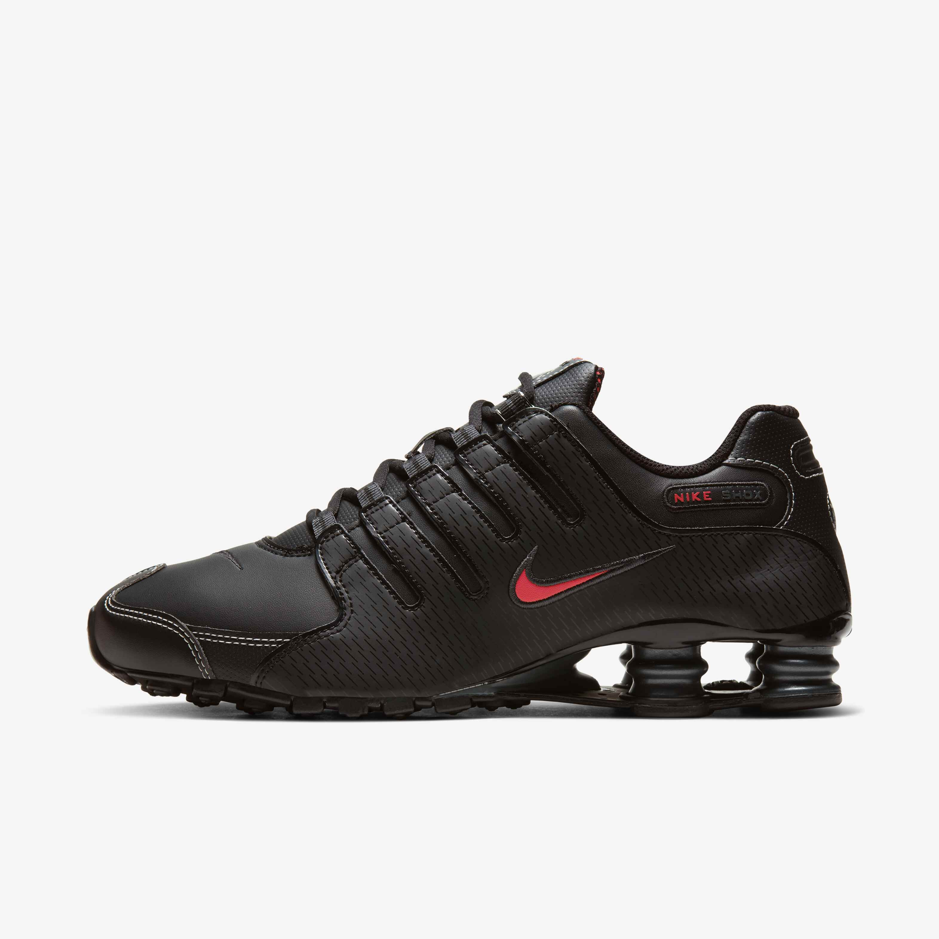 Buy Nike Shox NZ Men's Shoe - Black/White/Varsity Red @ Nike Saudi