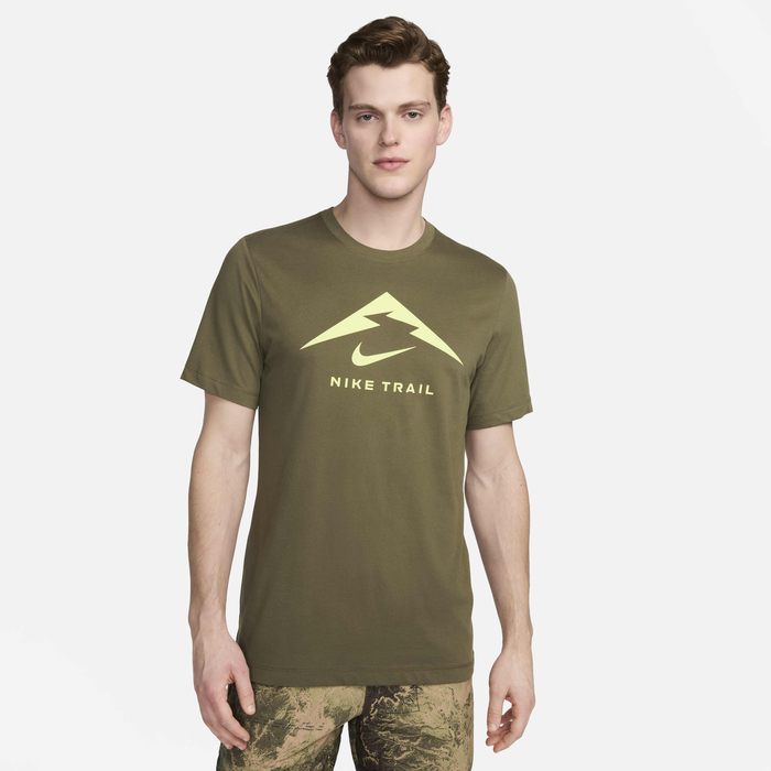Buy Nike Dri-FIT Men's Trail Running T-Shirt Medium Olive Nike