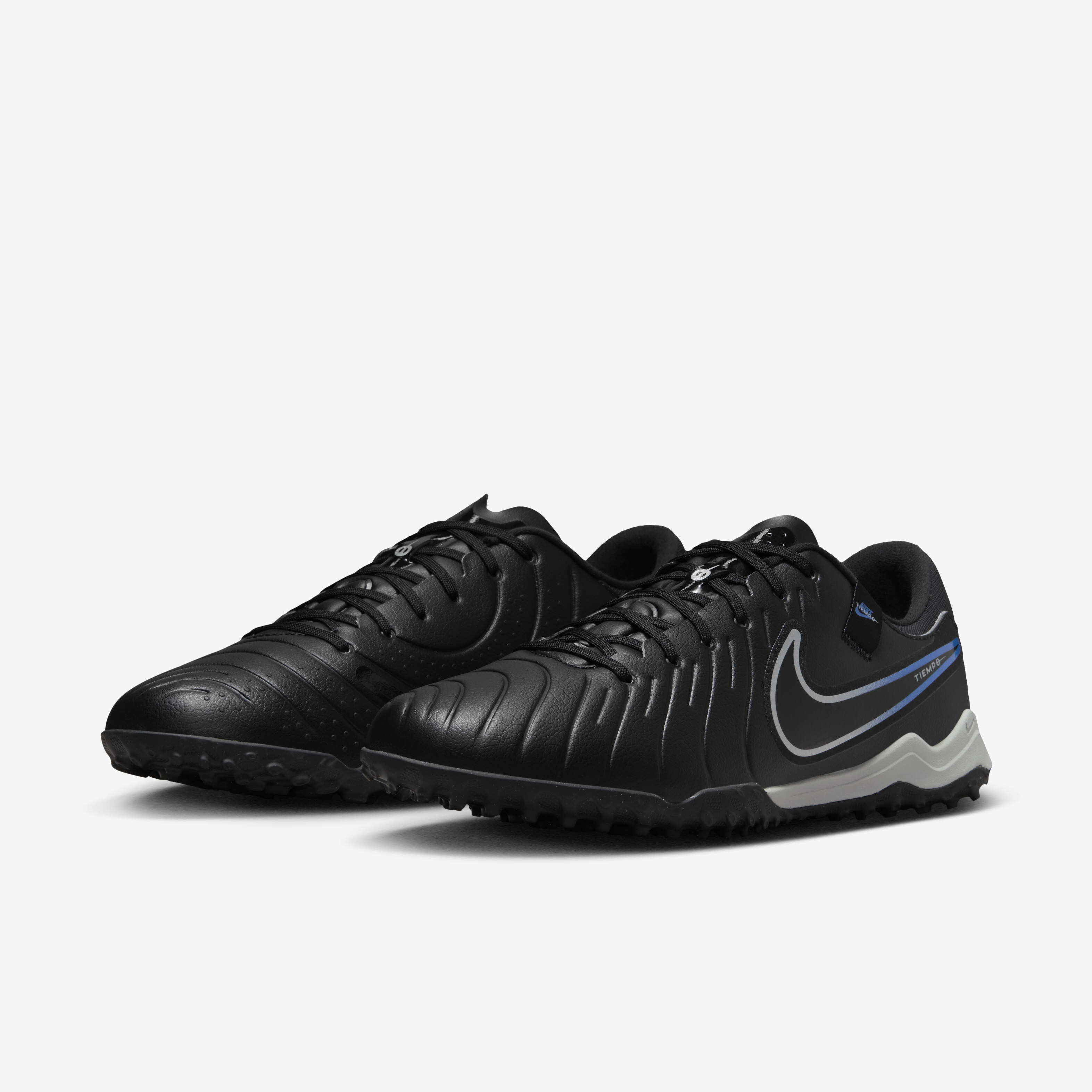 Buy Nike Tiempo Legend 10 Academy Turf Low Top Football Shoes Black Hyper Royal Chrome Nike Saudi Official