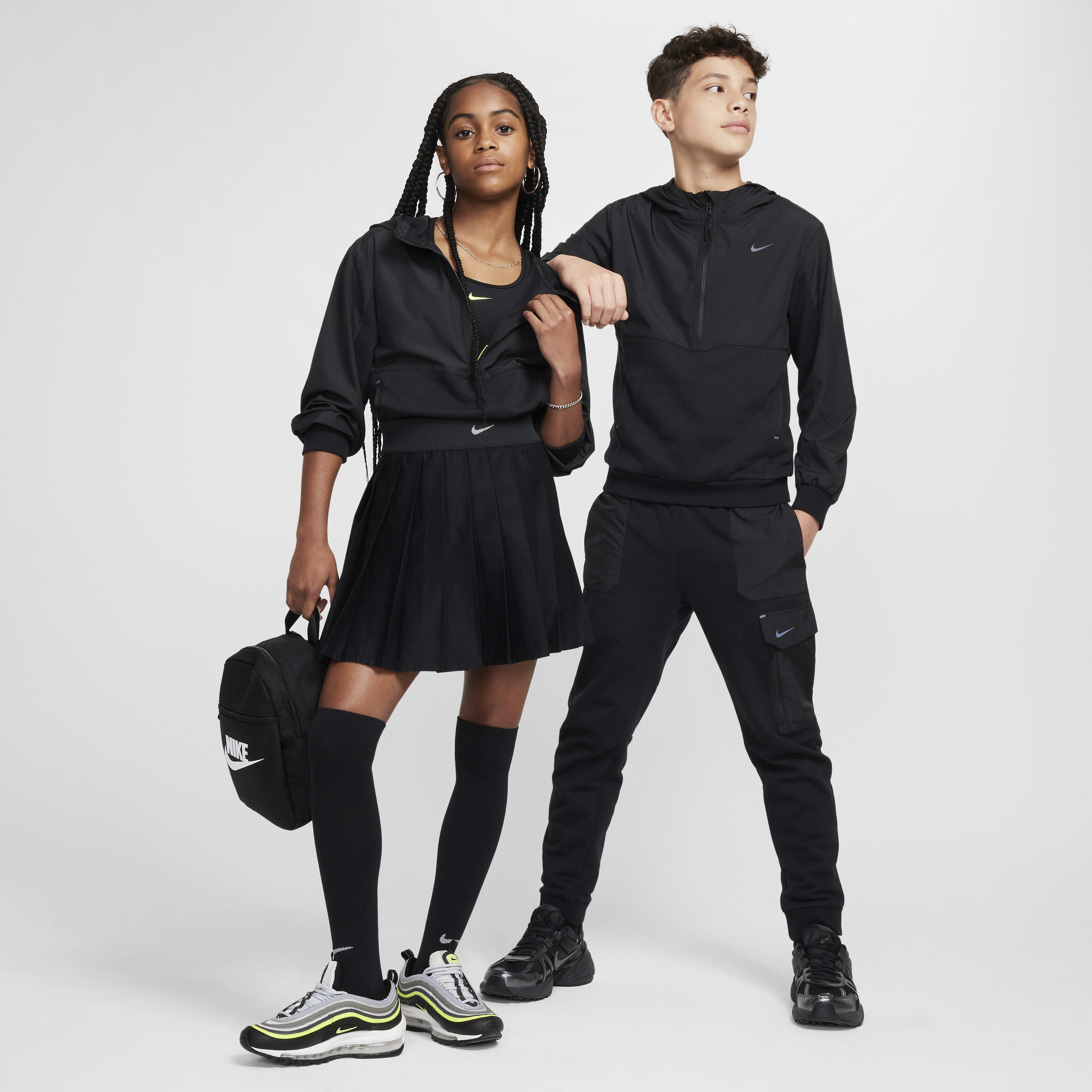 【関税込み】Stone  フーディ & ジップアップ Buy Nike Sportswear City Utility EasyOn Older Kids' Half-Zip