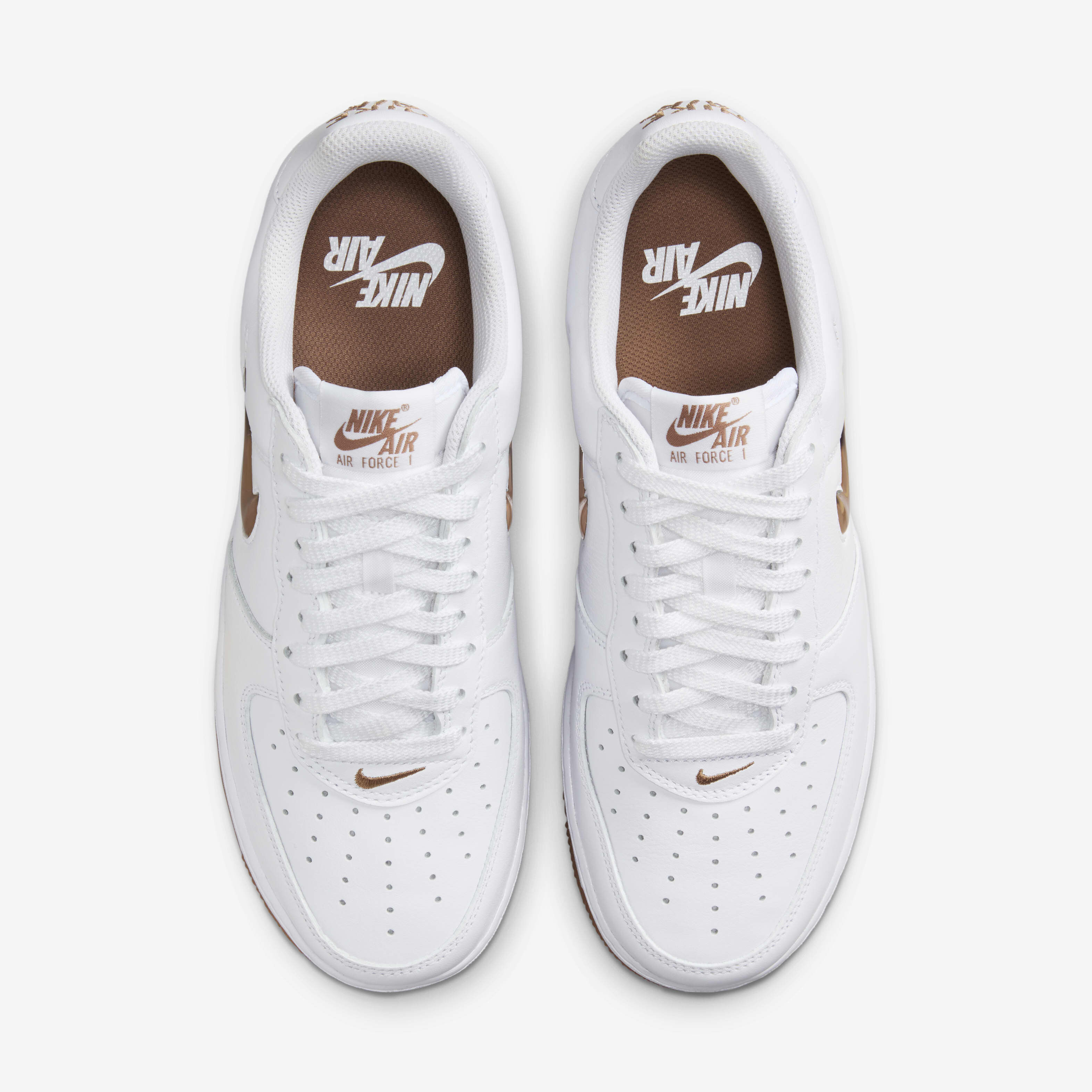 Buy Nike Air Force Low Retro Men's Shoes White/Gum Medium
