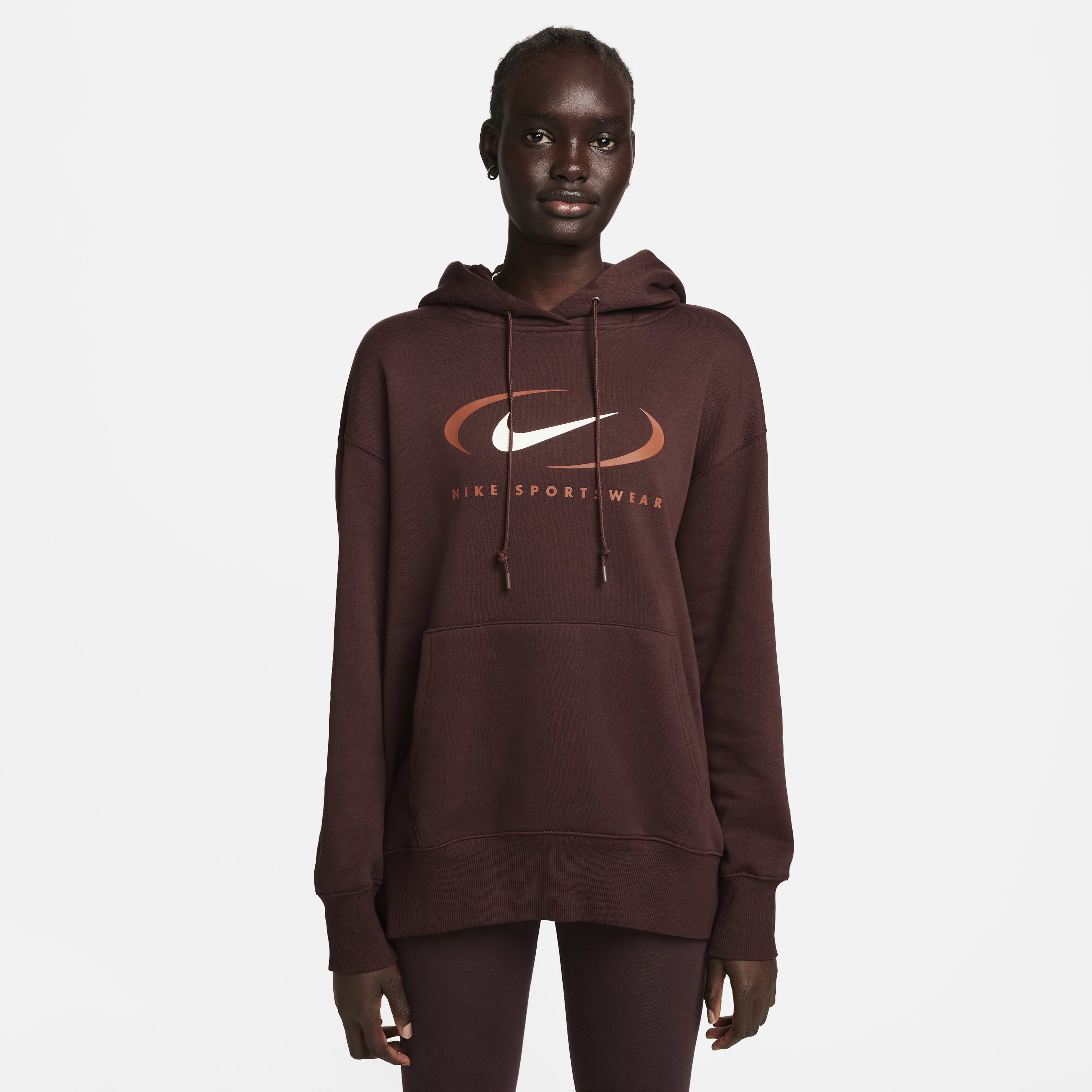 Buy Nike Sportswear Women s Oversized Fleece Pullover Hoodie Nike Saudi Official